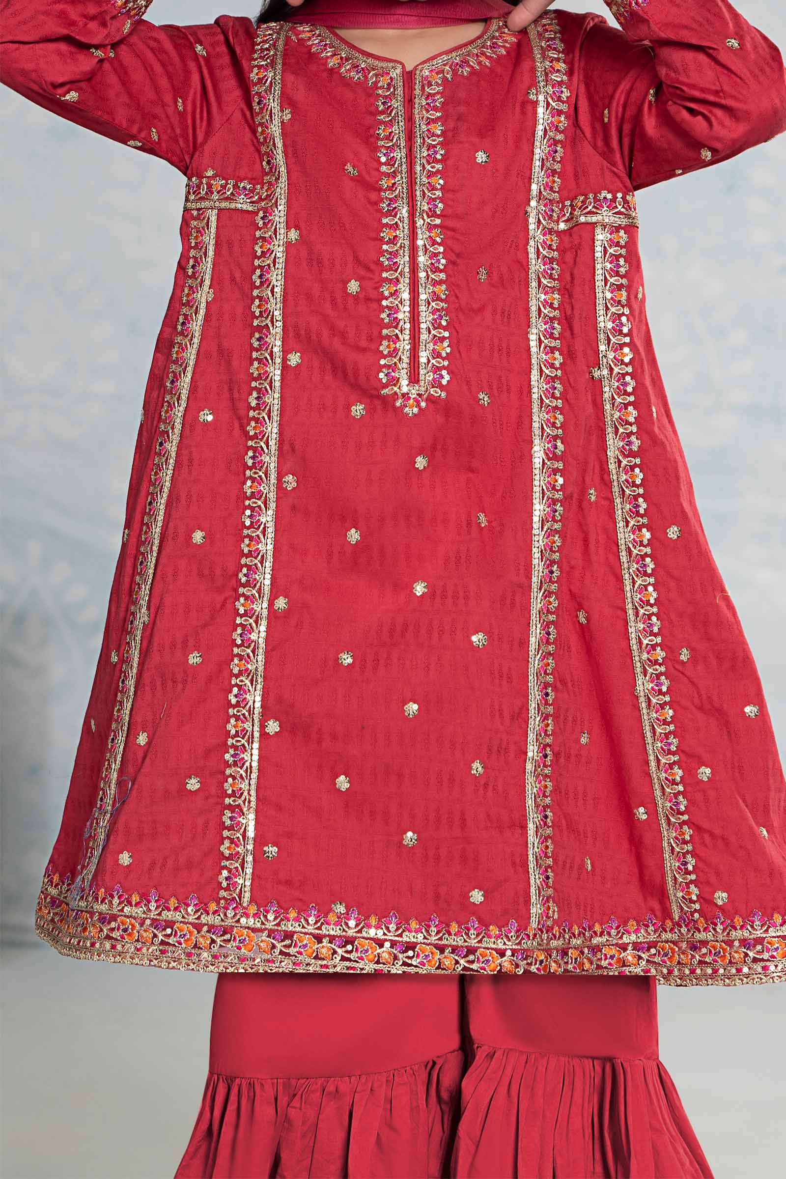 3 Piece Embroidered Dobby Suit - Image 5