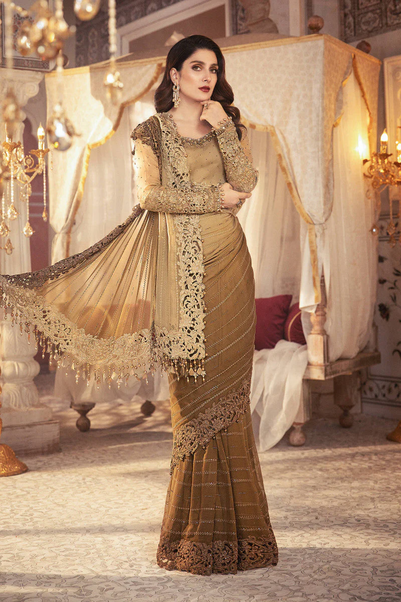 Unstitched MBROIDERED - Chocolate Cappuccino  (BD-2306) - Image 3