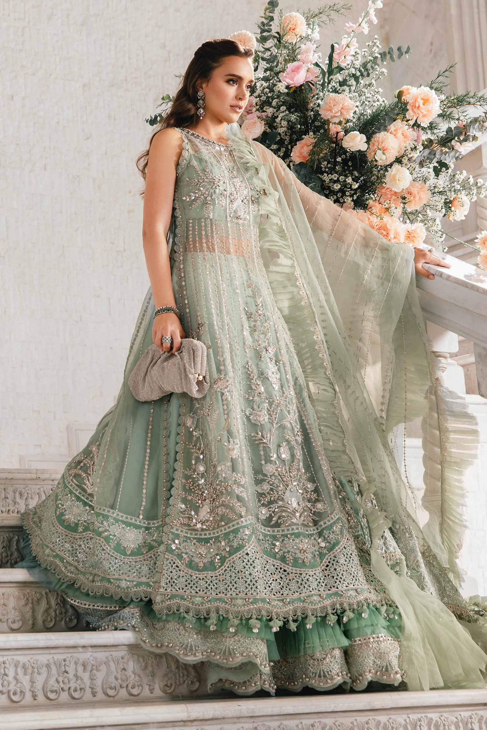 3 Piece Unstitched Embroidered Suit | BD-2803 - Image 12