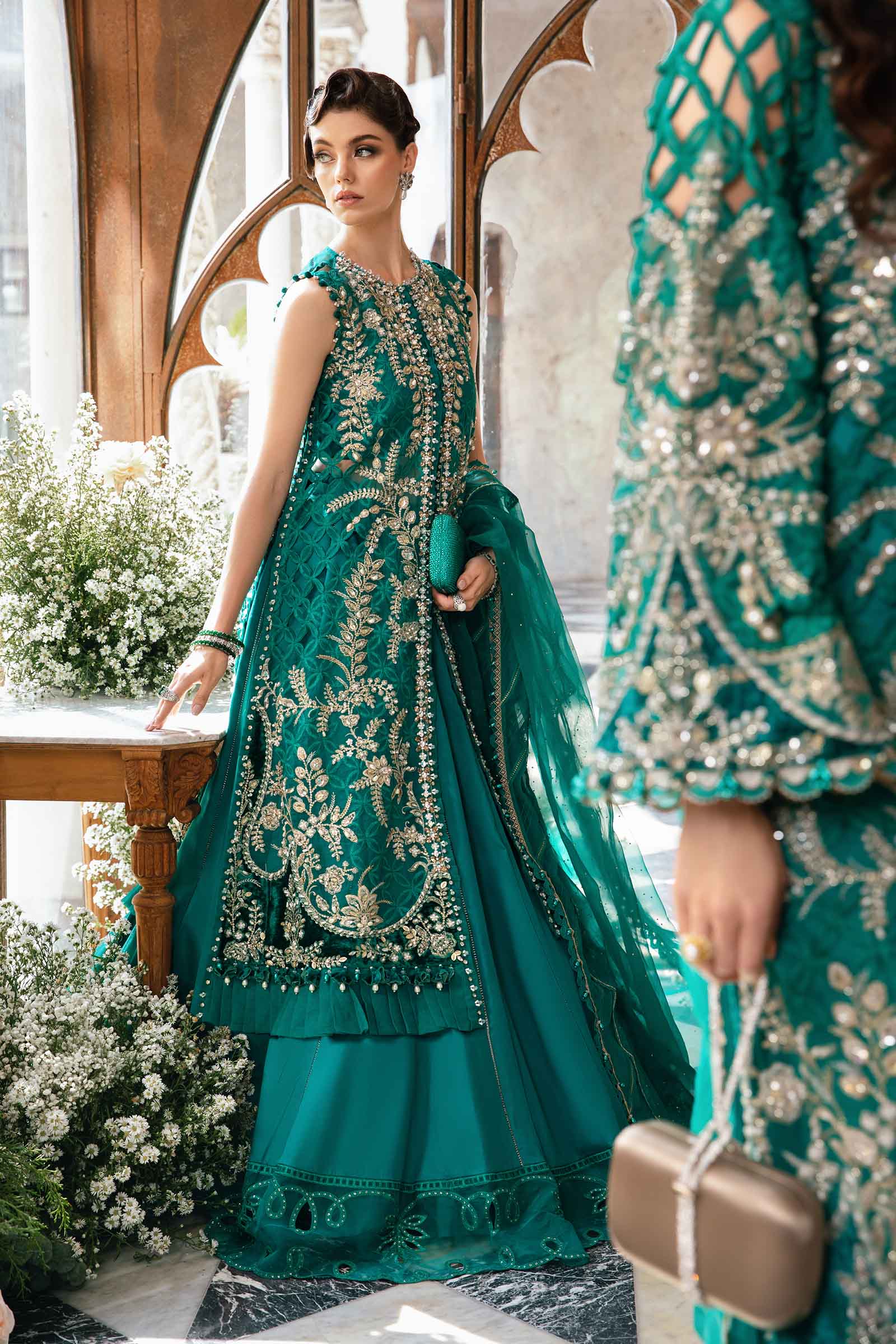 3 Piece Unstitched Embroidered Suit | BD-2806 - Image 10