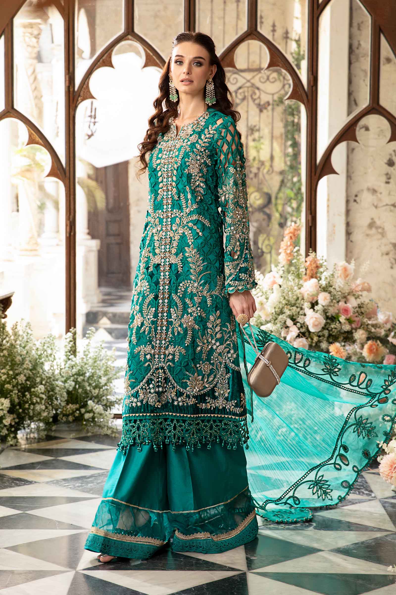 3 Piece Unstitched Embroidered Suit | BD-2806 - Image 11