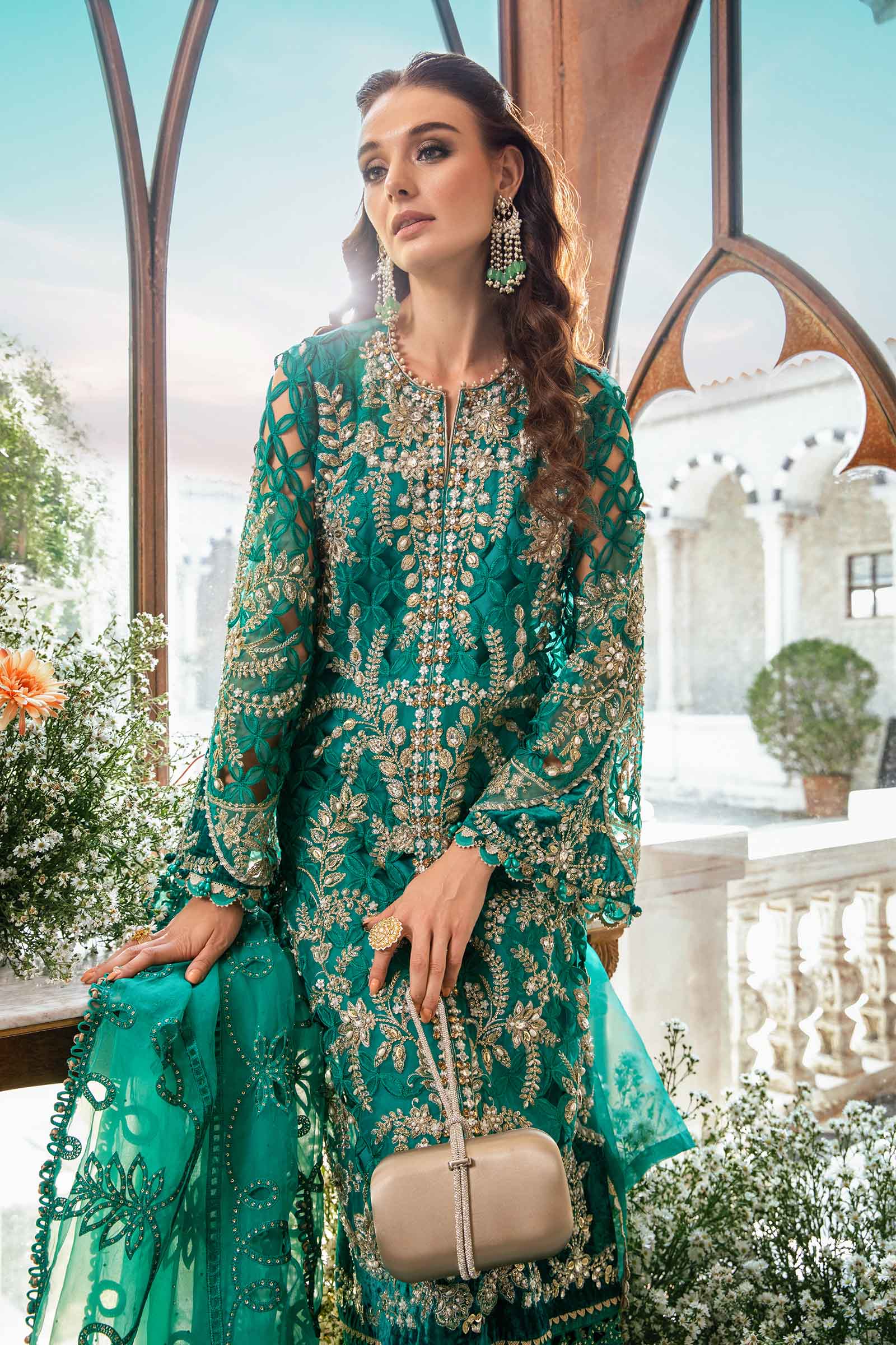 3 Piece Unstitched Embroidered Suit | BD-2806 - Image 12