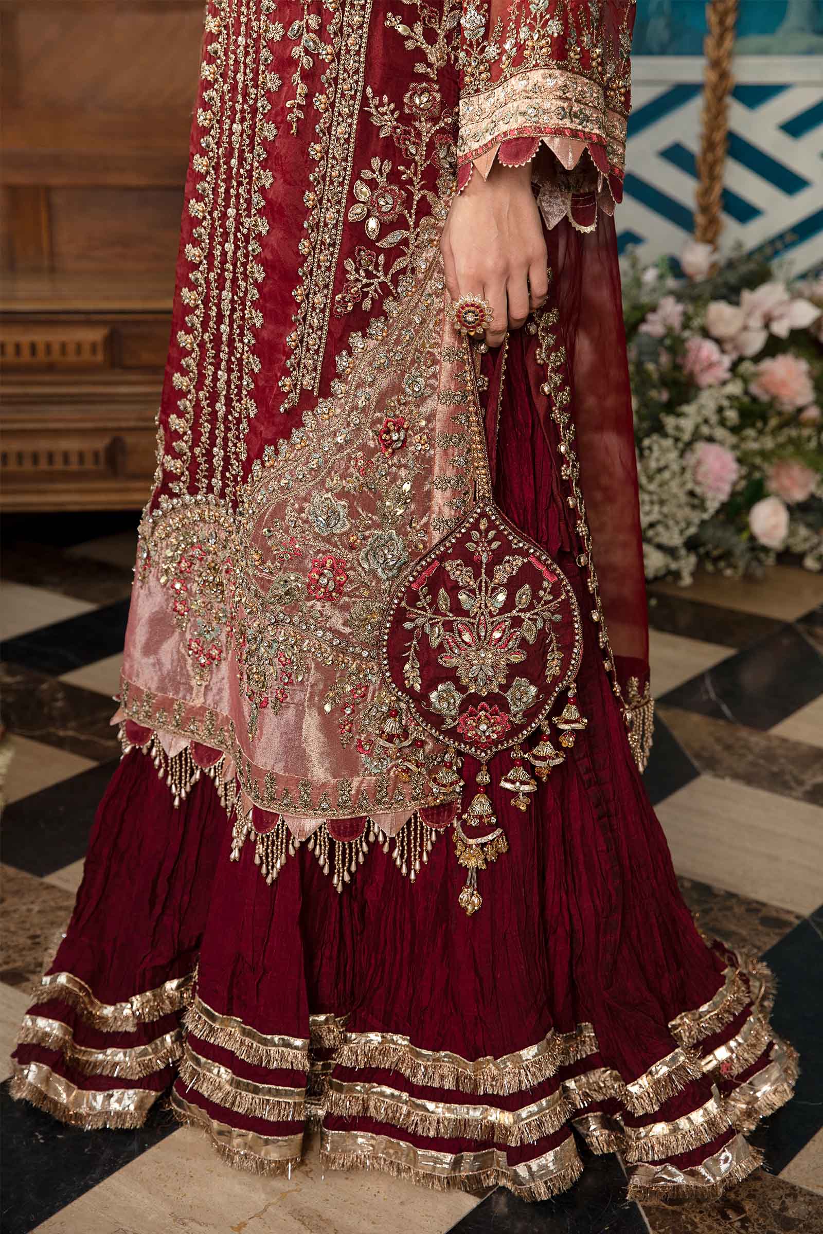 3 Piece Unstitched Embroidered Suit | BD-2807 - Image 10
