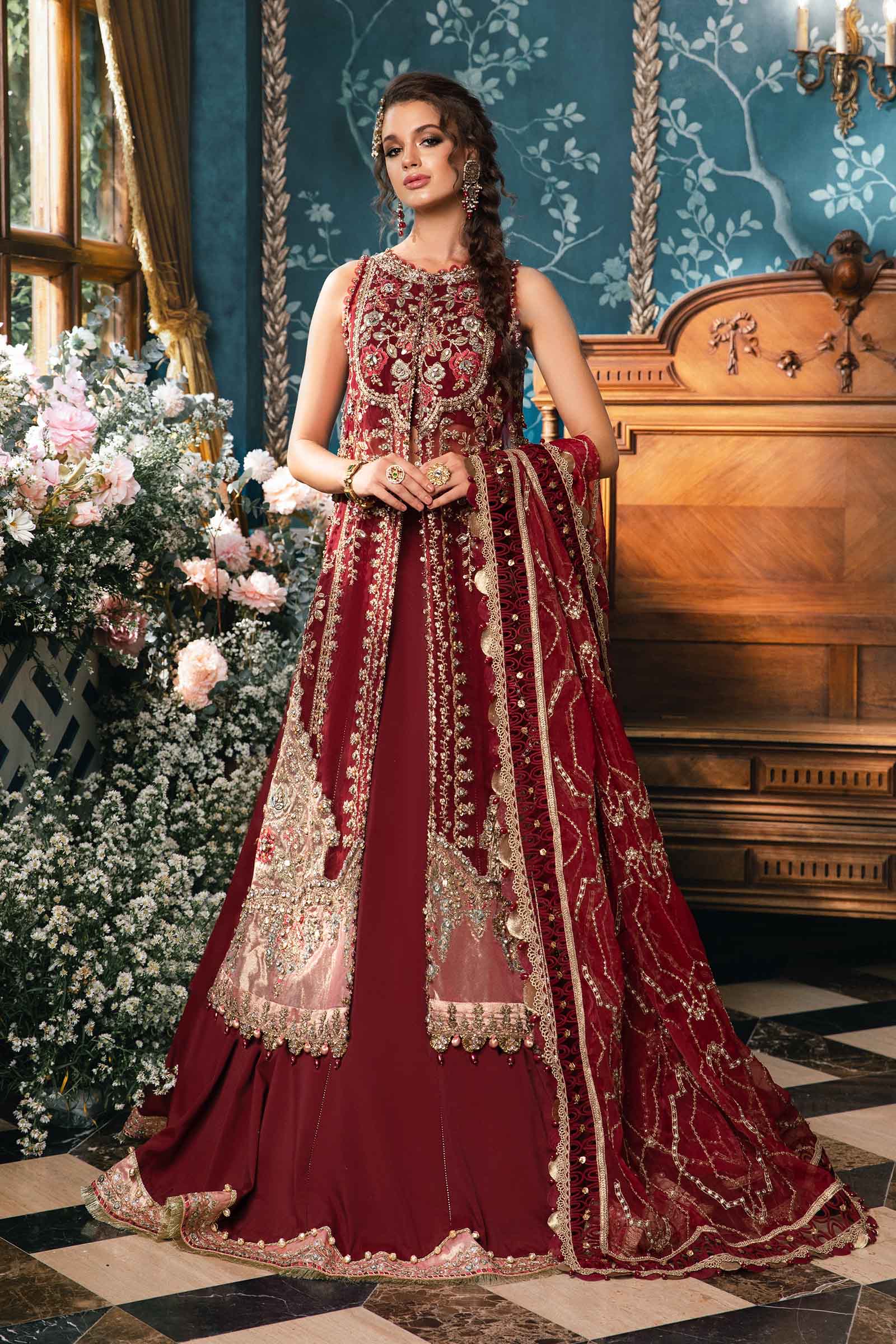 3 Piece Unstitched Embroidered Suit | BD-2807 - Image 13