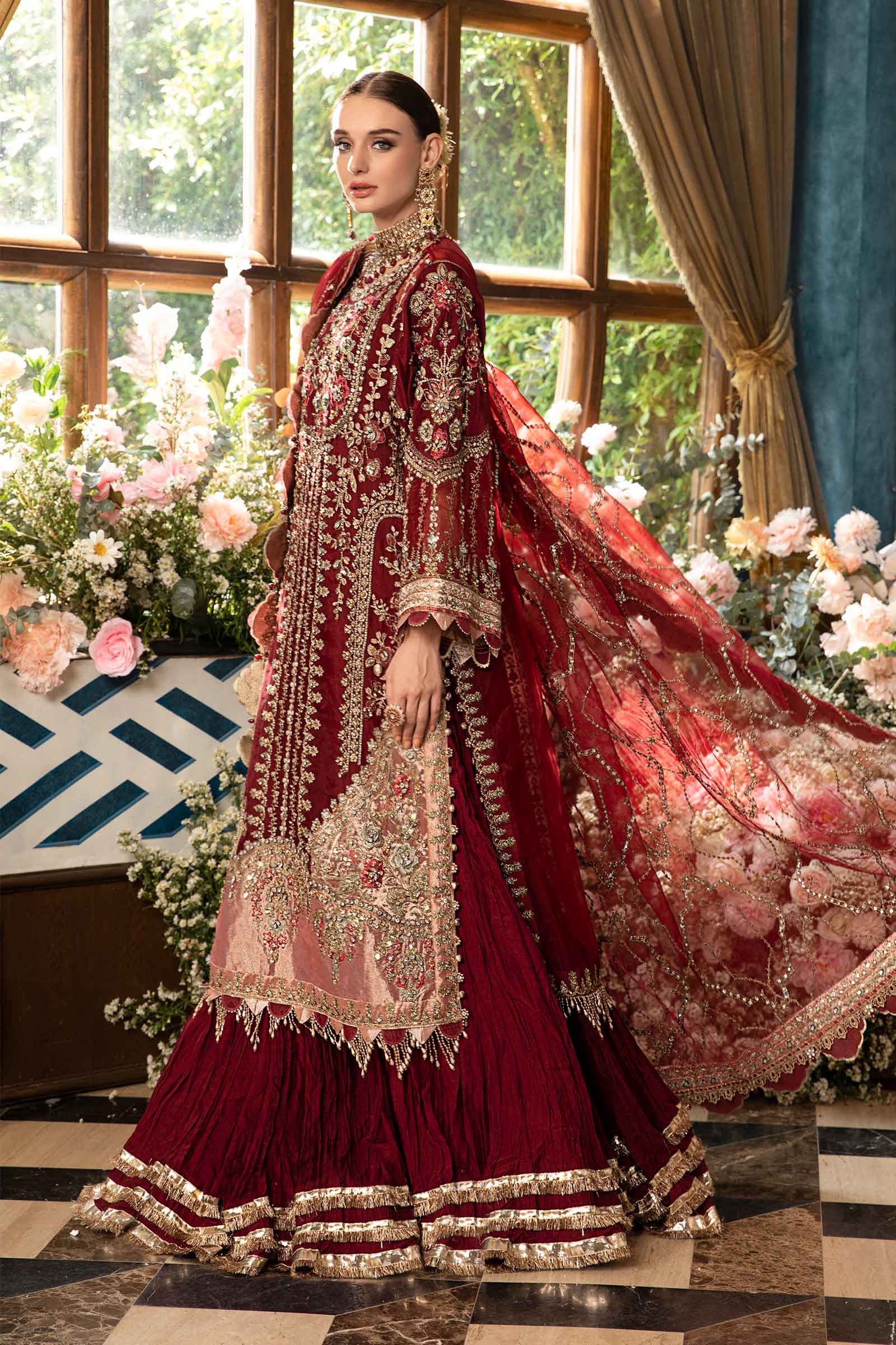 3 Piece Unstitched Embroidered Suit | BD-2807 - Image 15