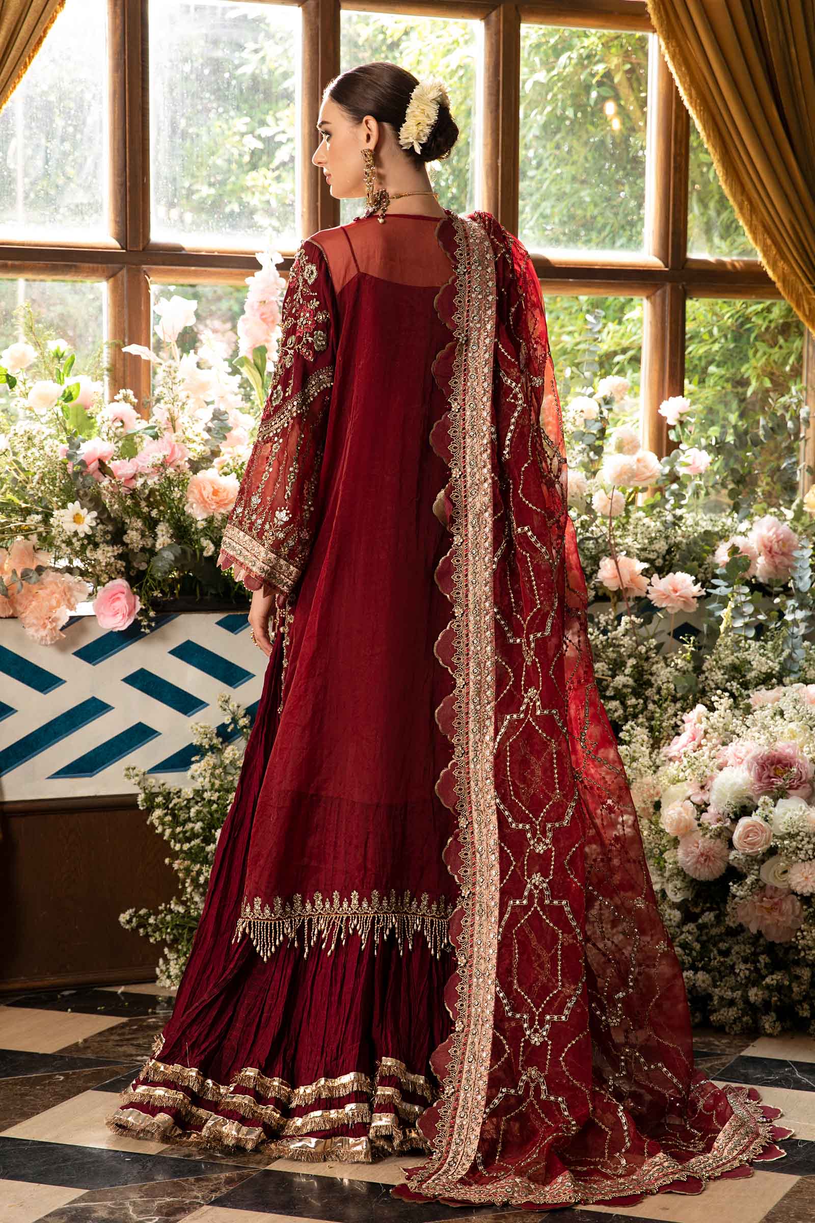 3 Piece Unstitched Embroidered Suit | BD-2807 - Image 16