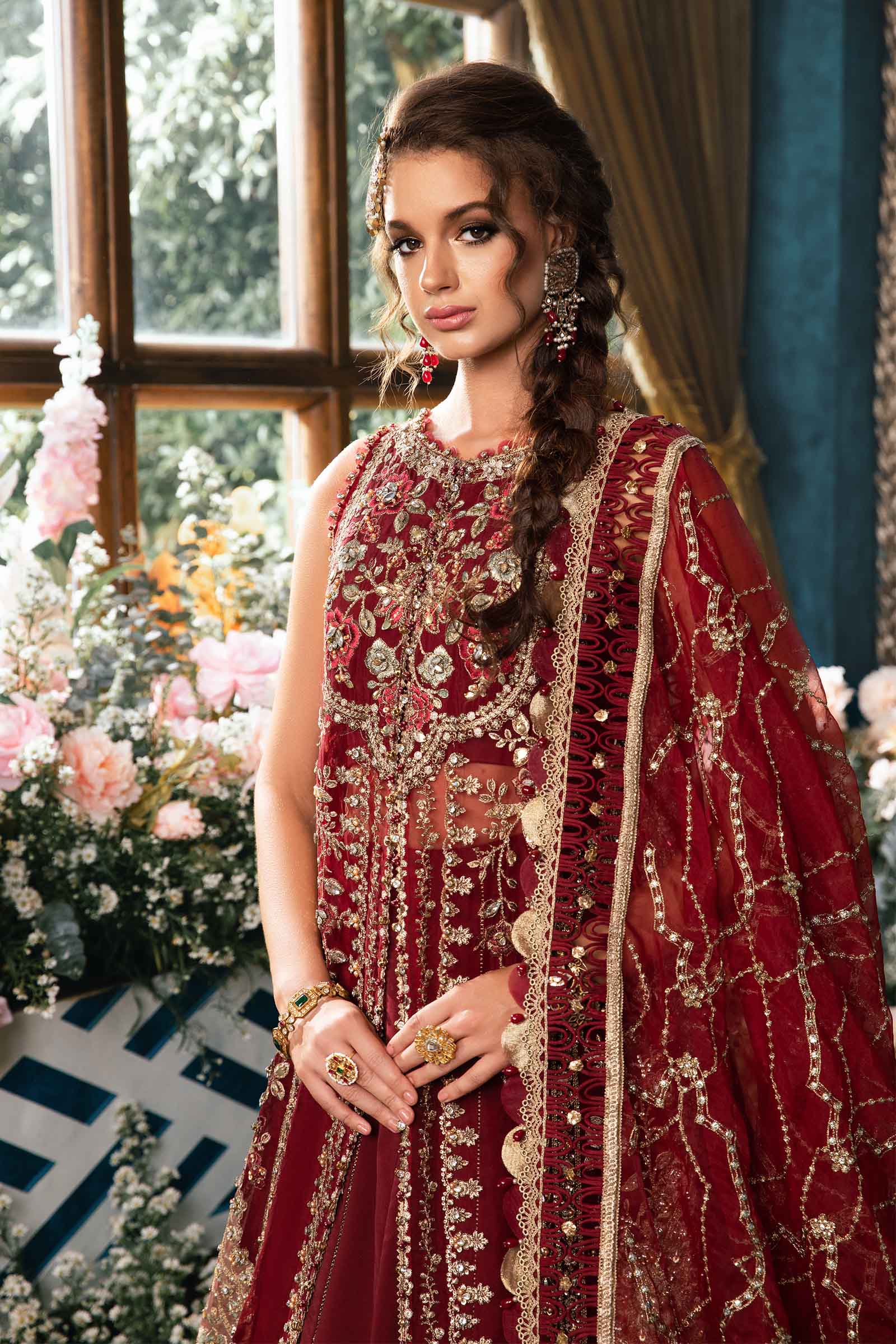 3 Piece Unstitched Embroidered Suit | BD-2807 - Image 3
