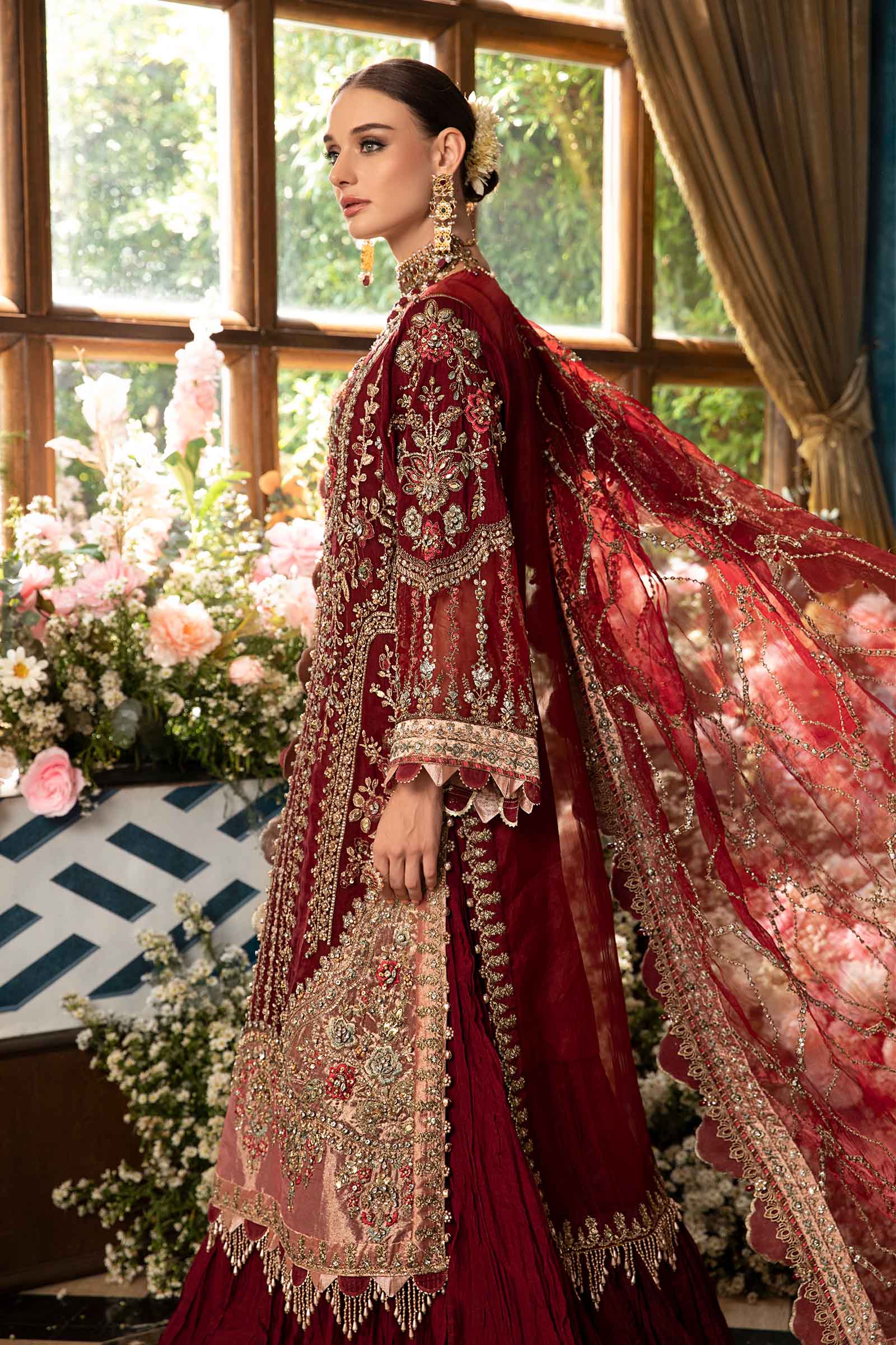 3 Piece Unstitched Embroidered Suit | BD-2807 - Image 4