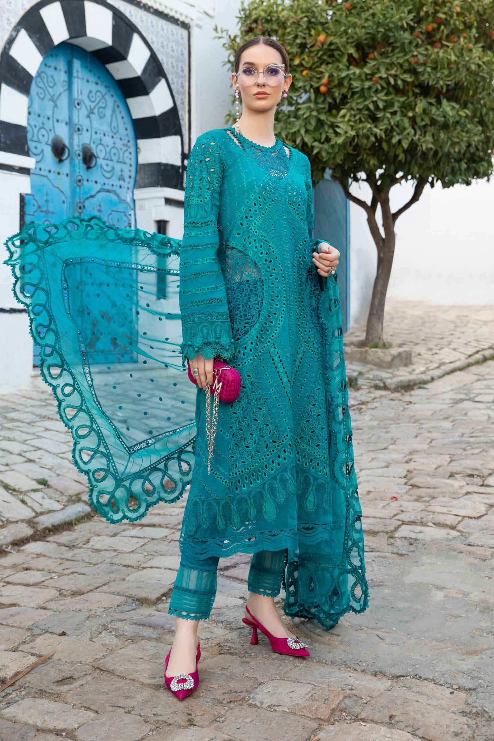 Unstitched Lawn | D-2402-A - Image 4