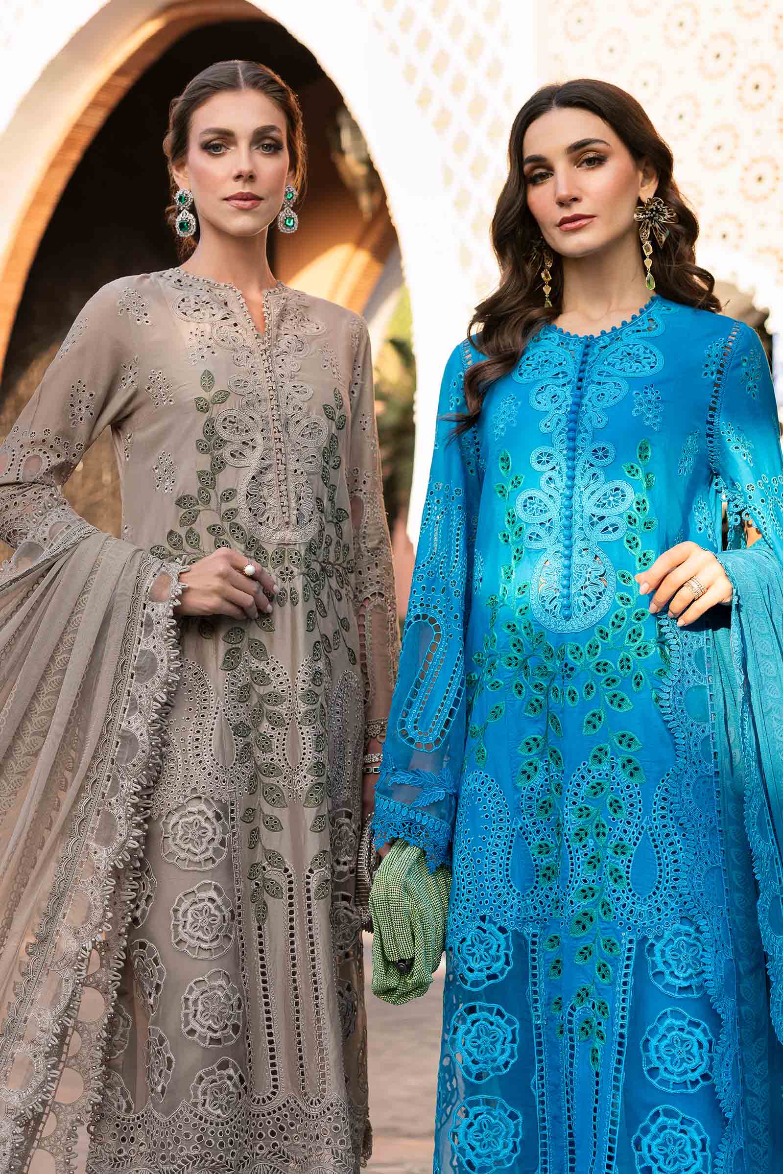 3 Piece Unstitched Embroidered Lawn Suit | D-2503-B - Image 7