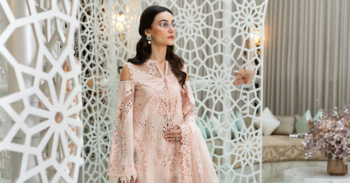 3 Piece Unstitched Embroidered Dobby Lawn Suit | D-2513-A - Image 5