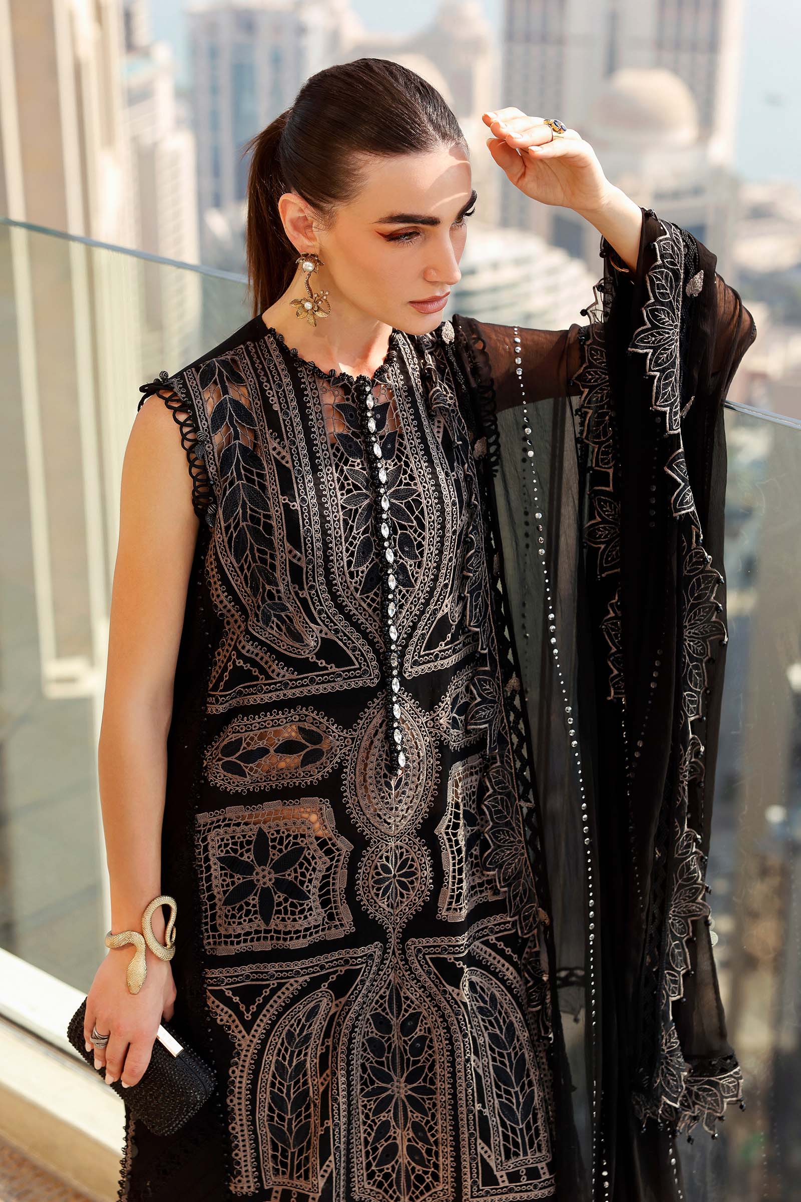 3 Piece Unstitched Embroidered Lawn Suit - Image 4