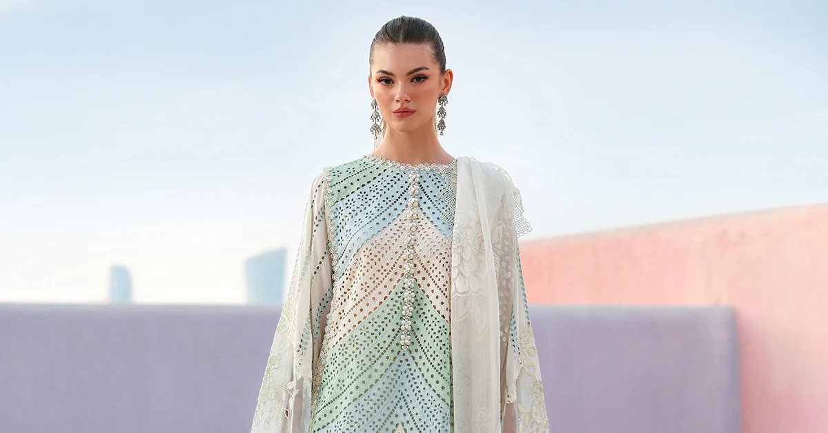 3 Piece Unstitched Embroidered Lawn Suit - Image 6