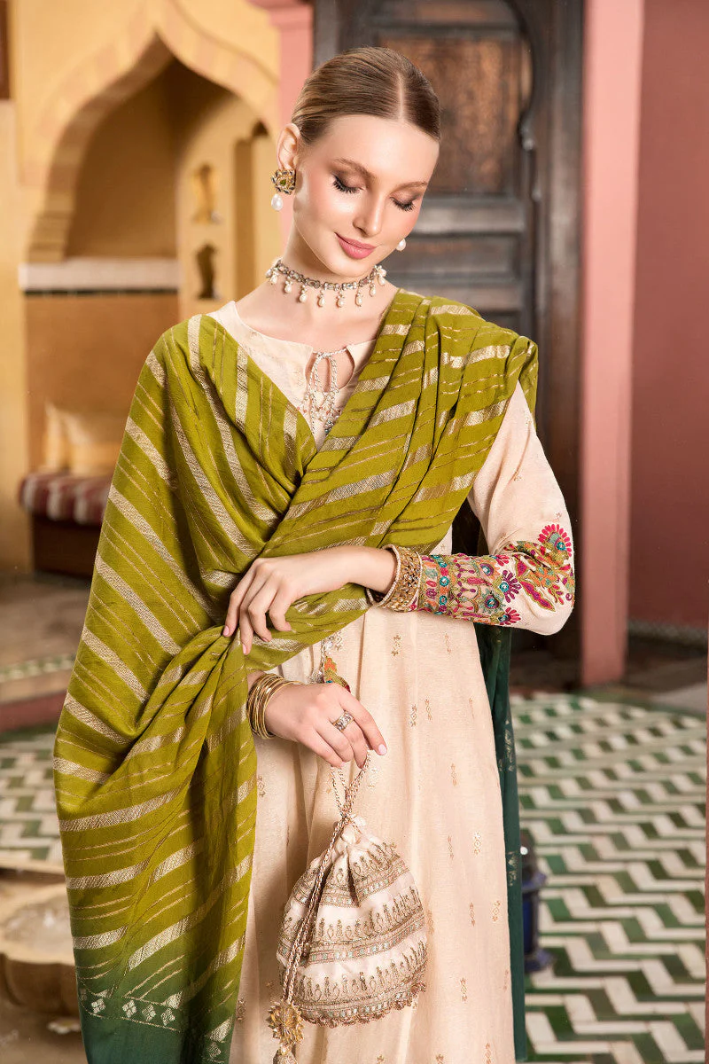 Suit Off White and Green DW-EA22-04 - Image 2