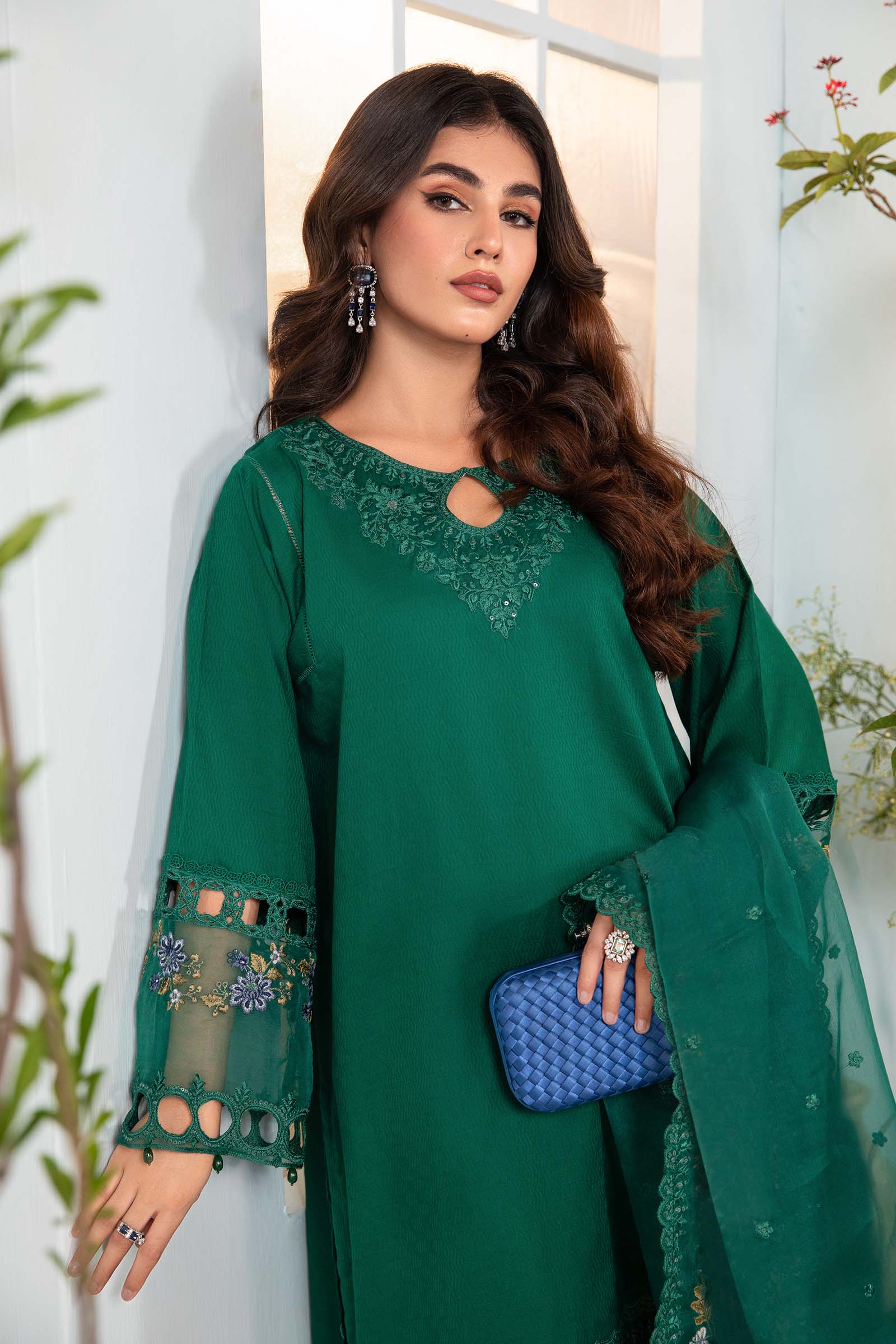 3 Piece Dyed Lawn Suit - Image 3