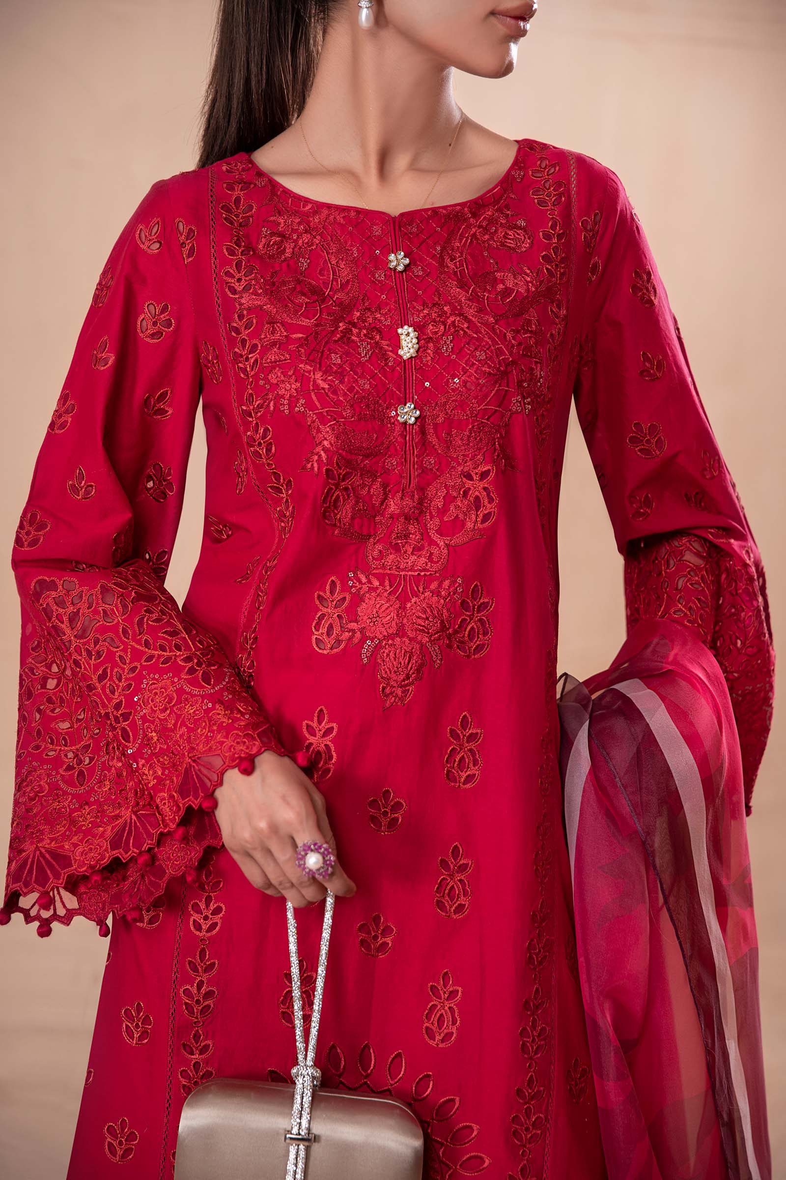 3 Piece Embroidered Lawn Suit - Image 5
