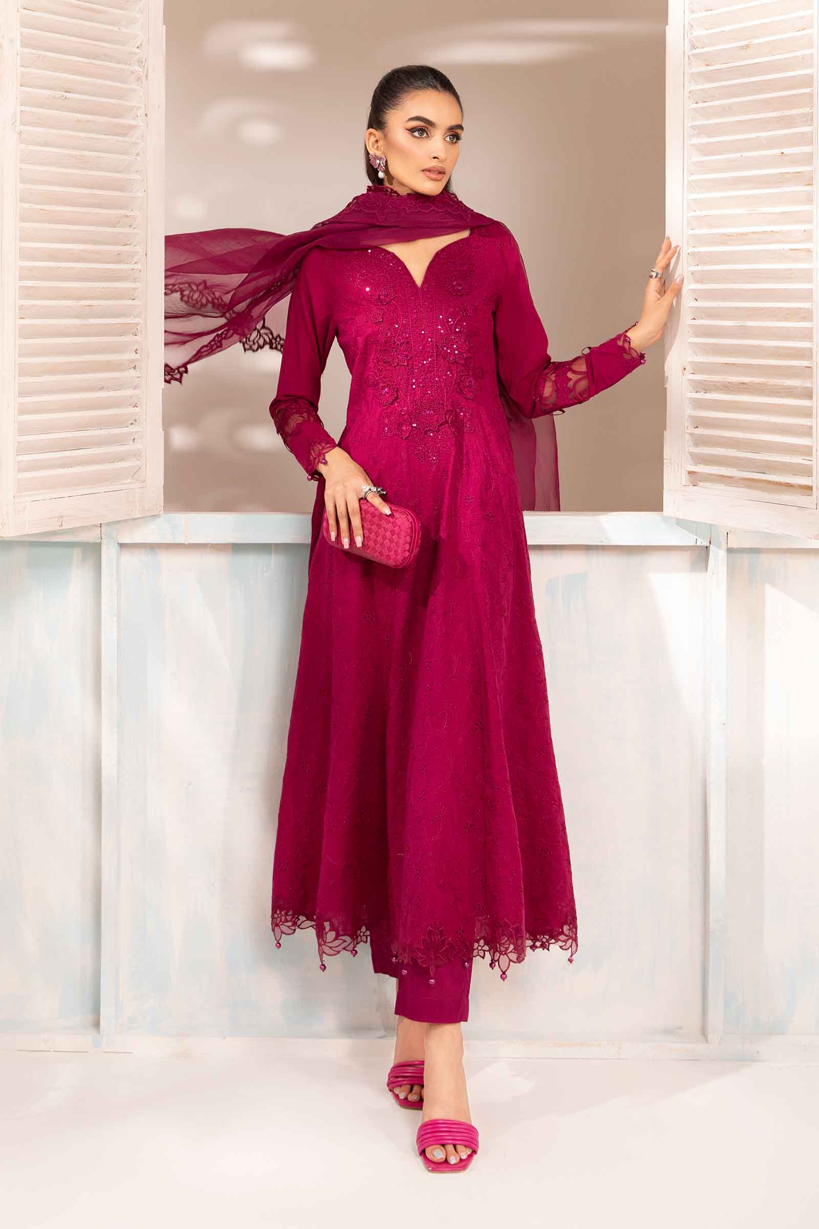 3 Piece Embroidered Lawn Suit - Image 2
