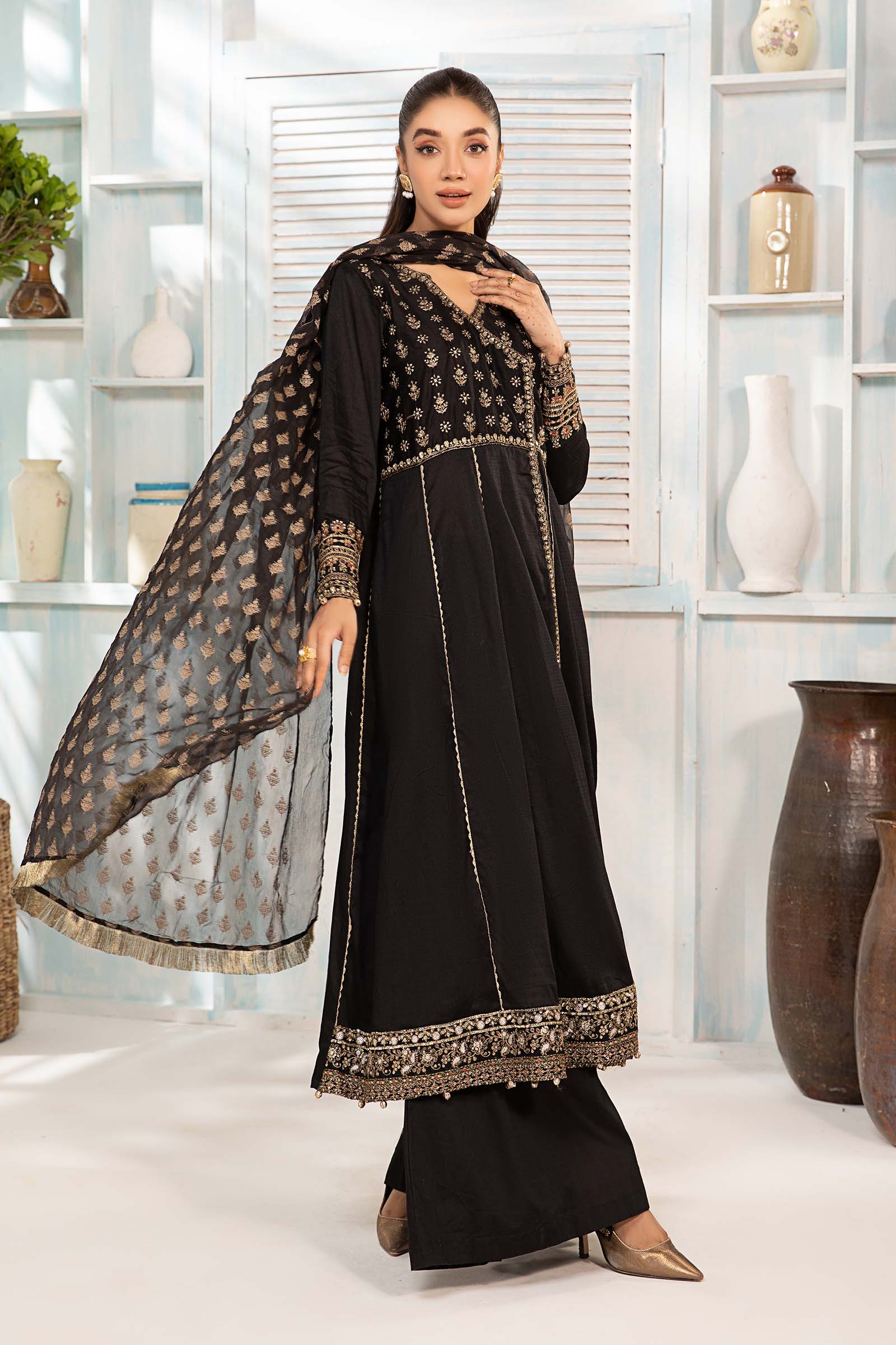 3 Piece Dyed Lawn Suit - Image 5