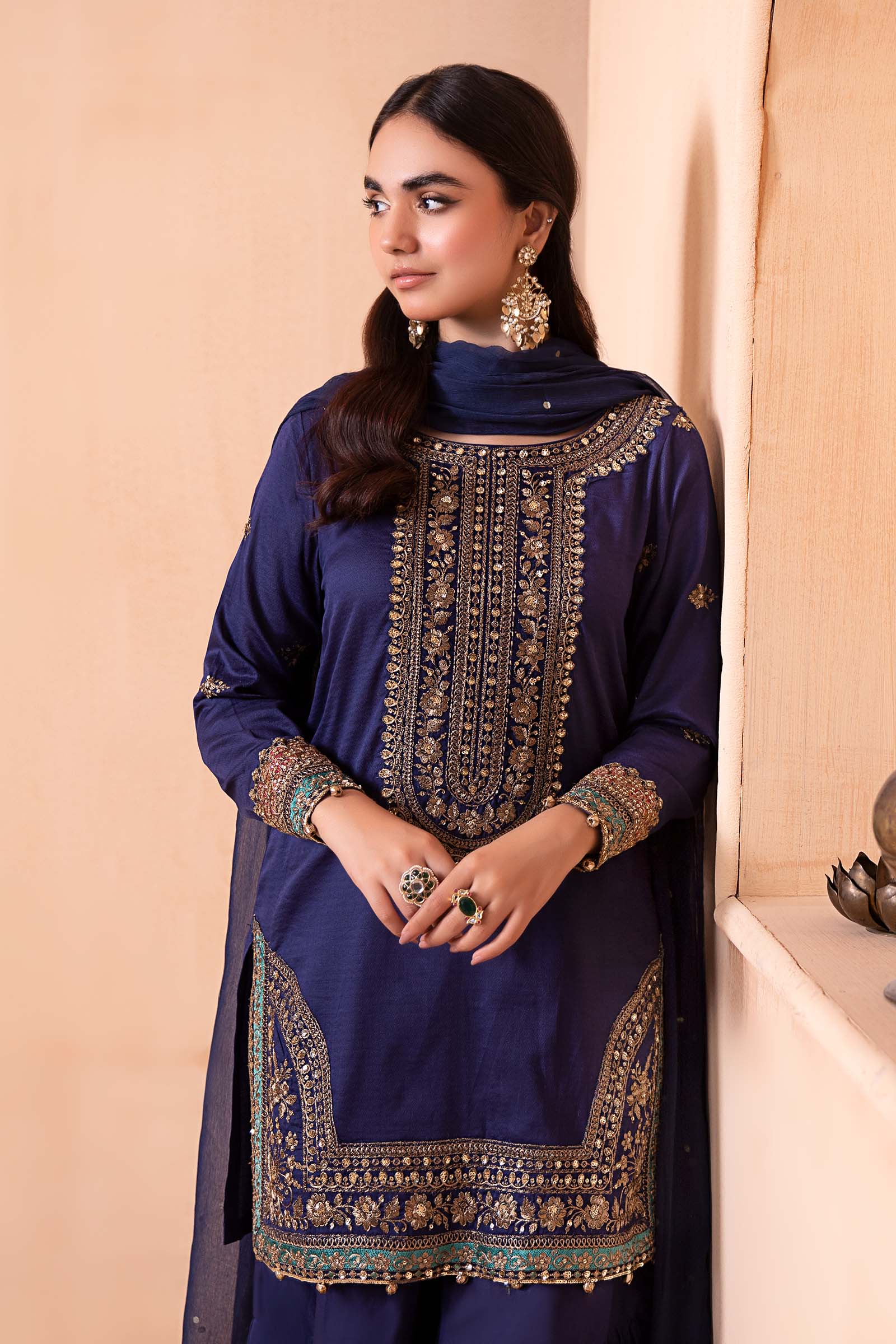3 Piece Dyed Lawn Suit - Image 3