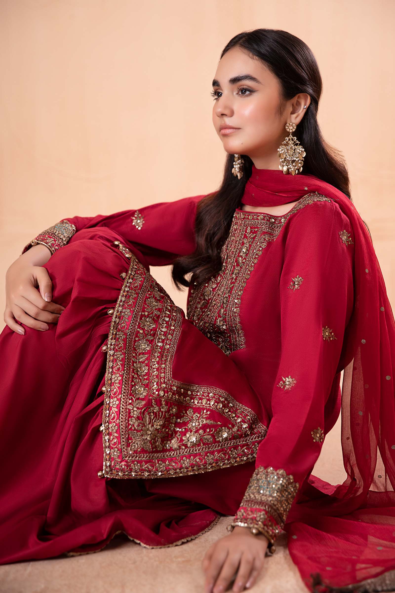 3 Piece Dyed Lawn Suit - Image 2