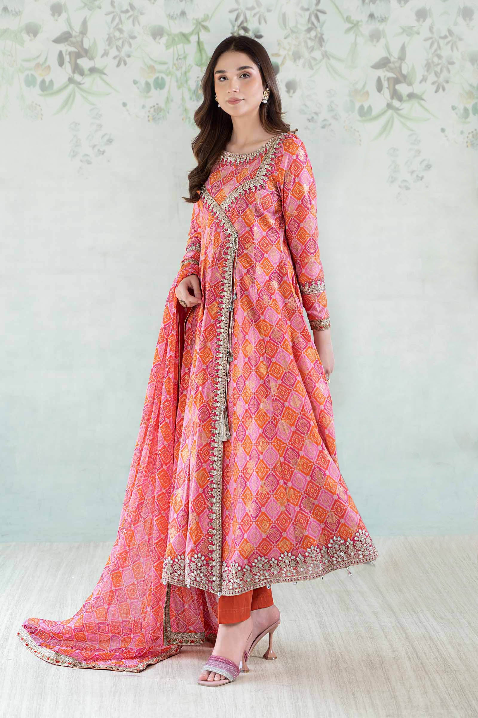 3 Piece Printed Jacquard Broshia Suit - Image 6
