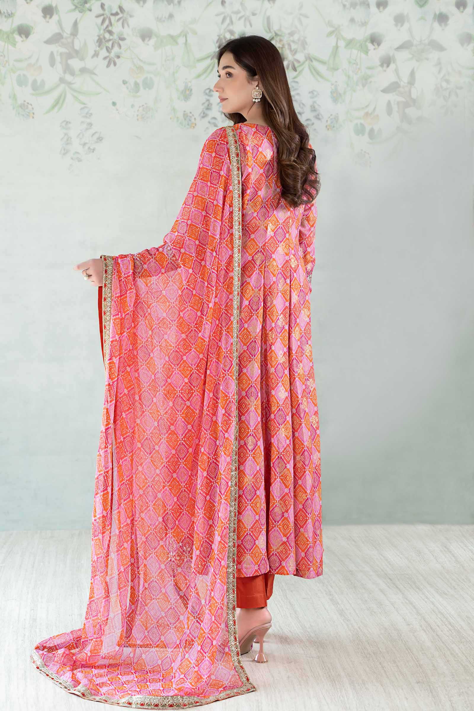 3 Piece Printed Jacquard Broshia Suit - Image 7