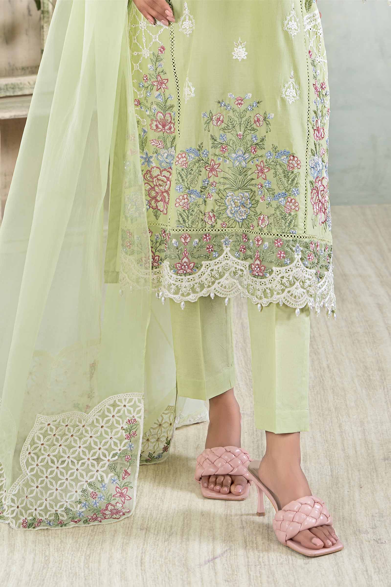 3 Piece Embroidered Lawn Suit - Image 6