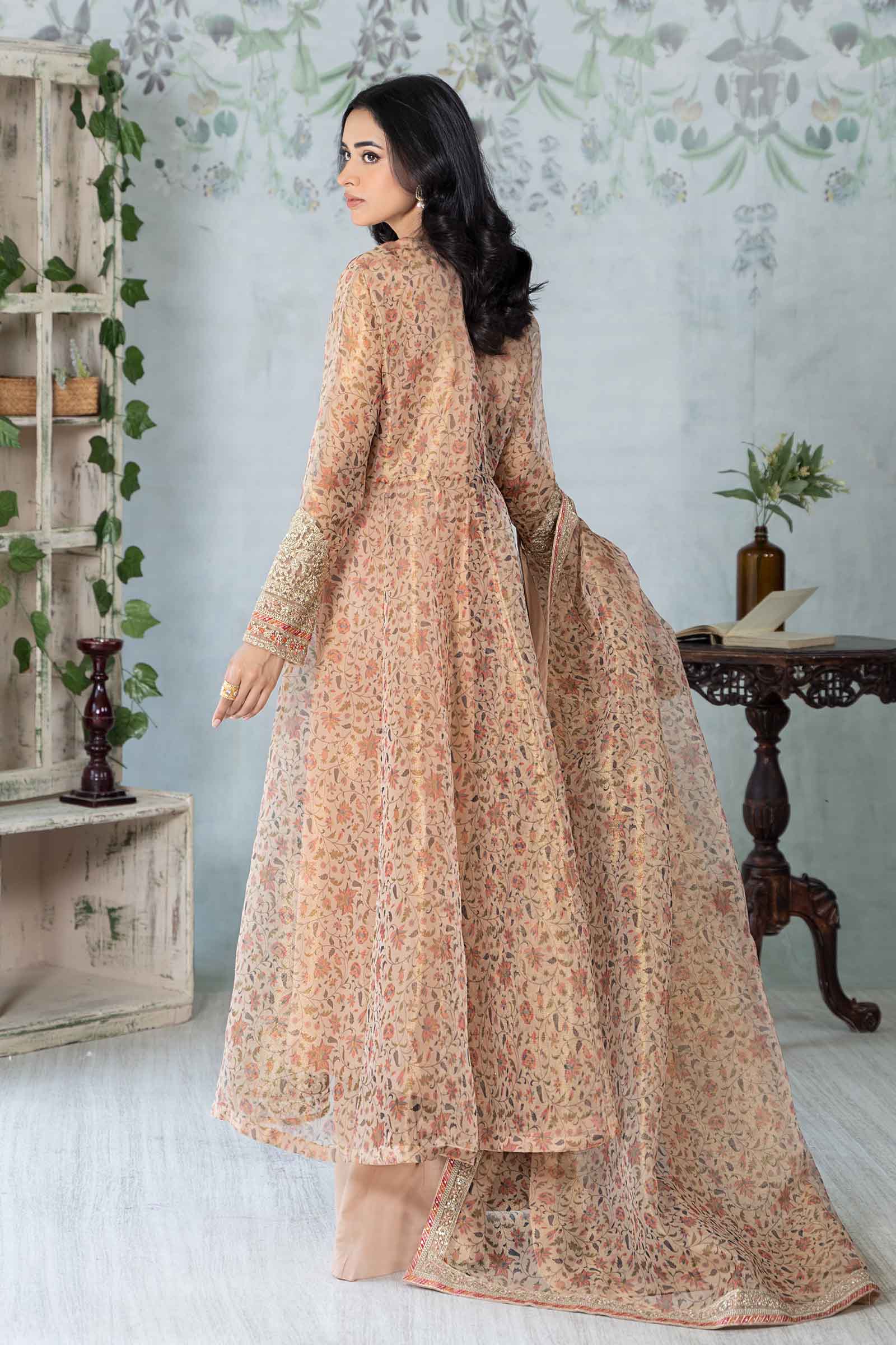 3 Piece Printed Cotton Net Suit - Image 8