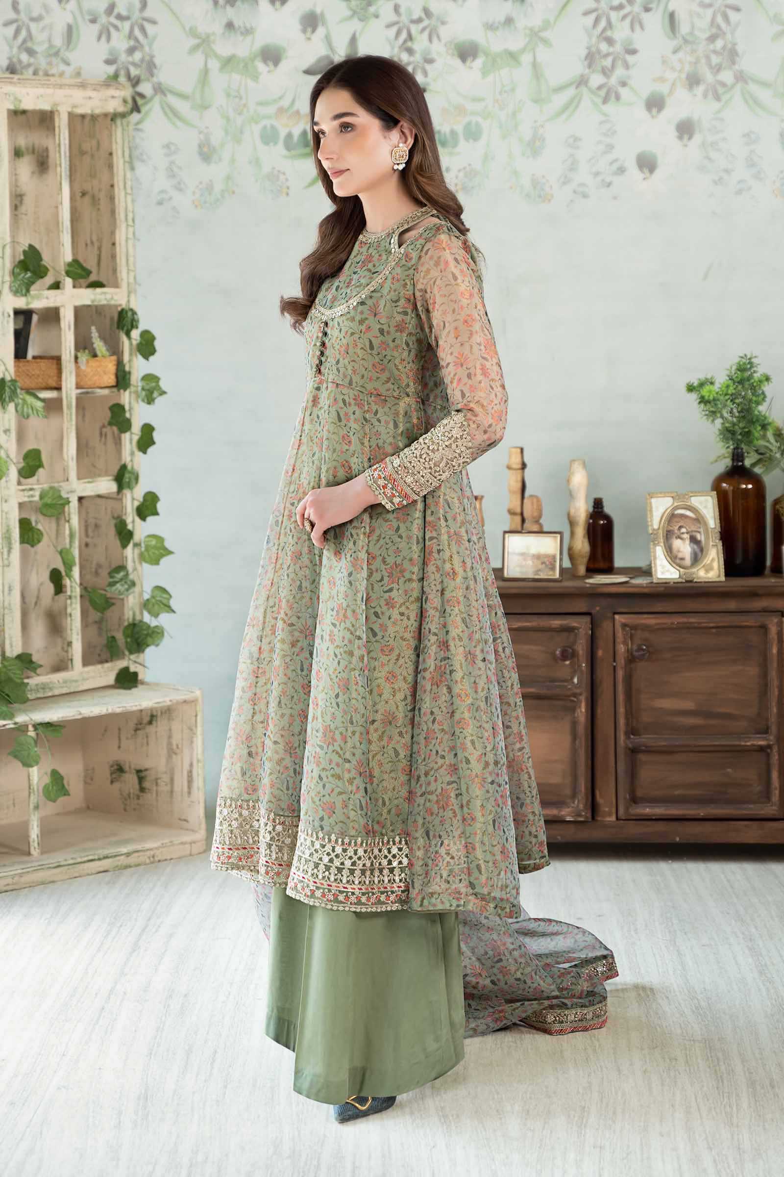 3 Piece Printed Cotton Net Suit - Image 7