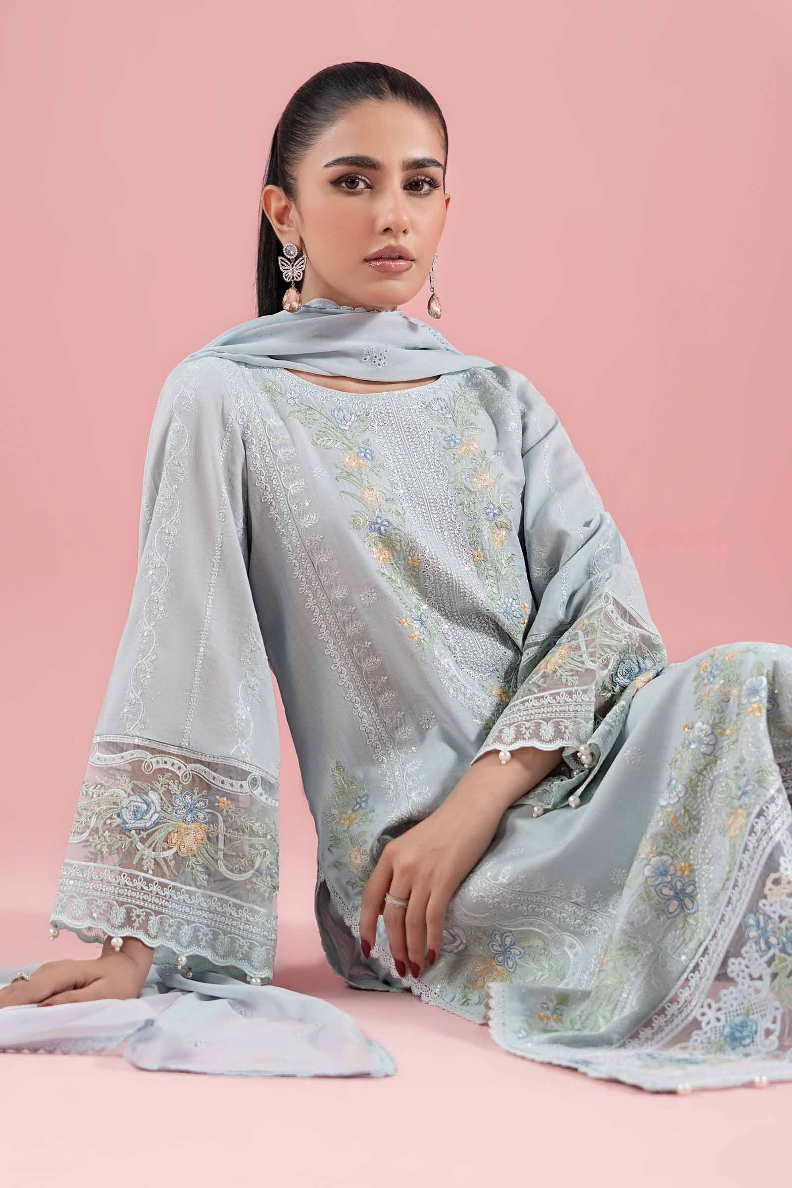3 Piece Embroidered Dobby Suit - Image 2