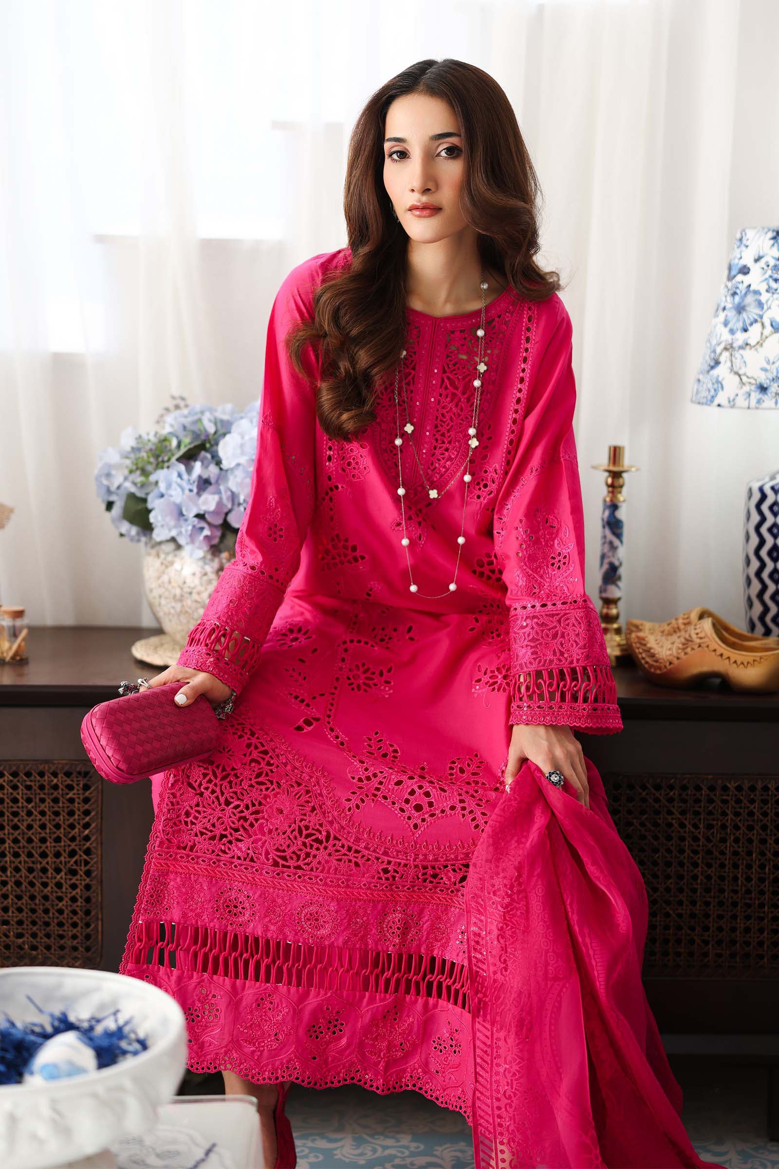 3 Piece Embroidered Lawn Suit - Image 5