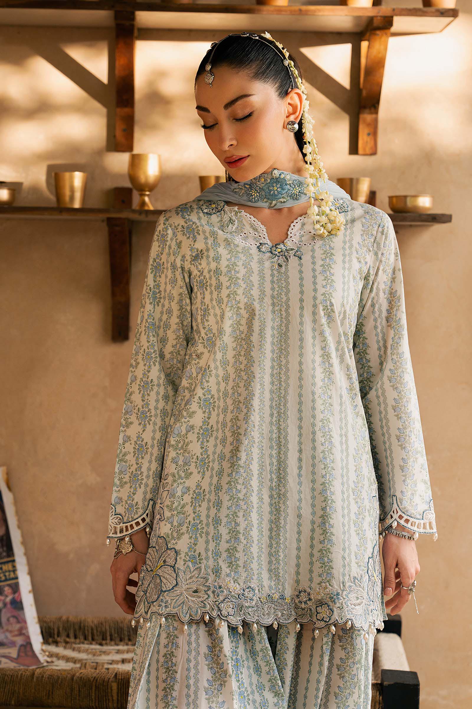 3 Piece Embroidered Lawn Suit - Image 5
