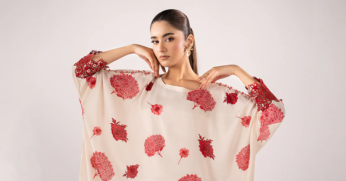 2 Piece Embroidered Raw Silk Suit - Image 9