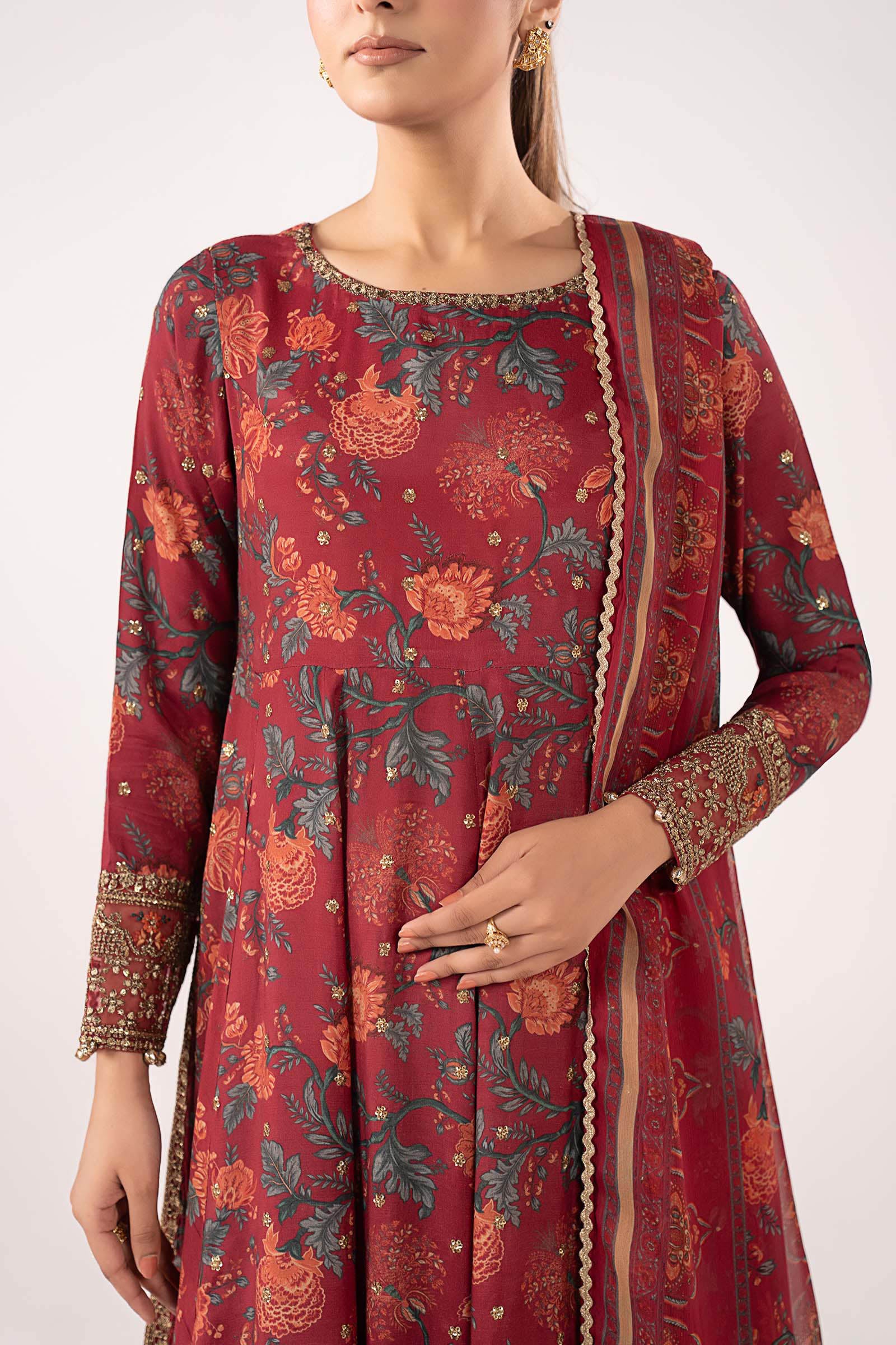 3 Piece Embroidered Lawn Suit - Image 5