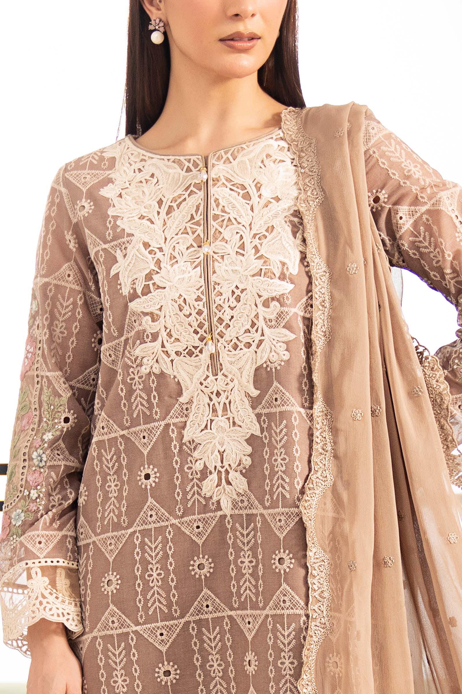 3 Piece Embroidered Lawn Suit - Image 4