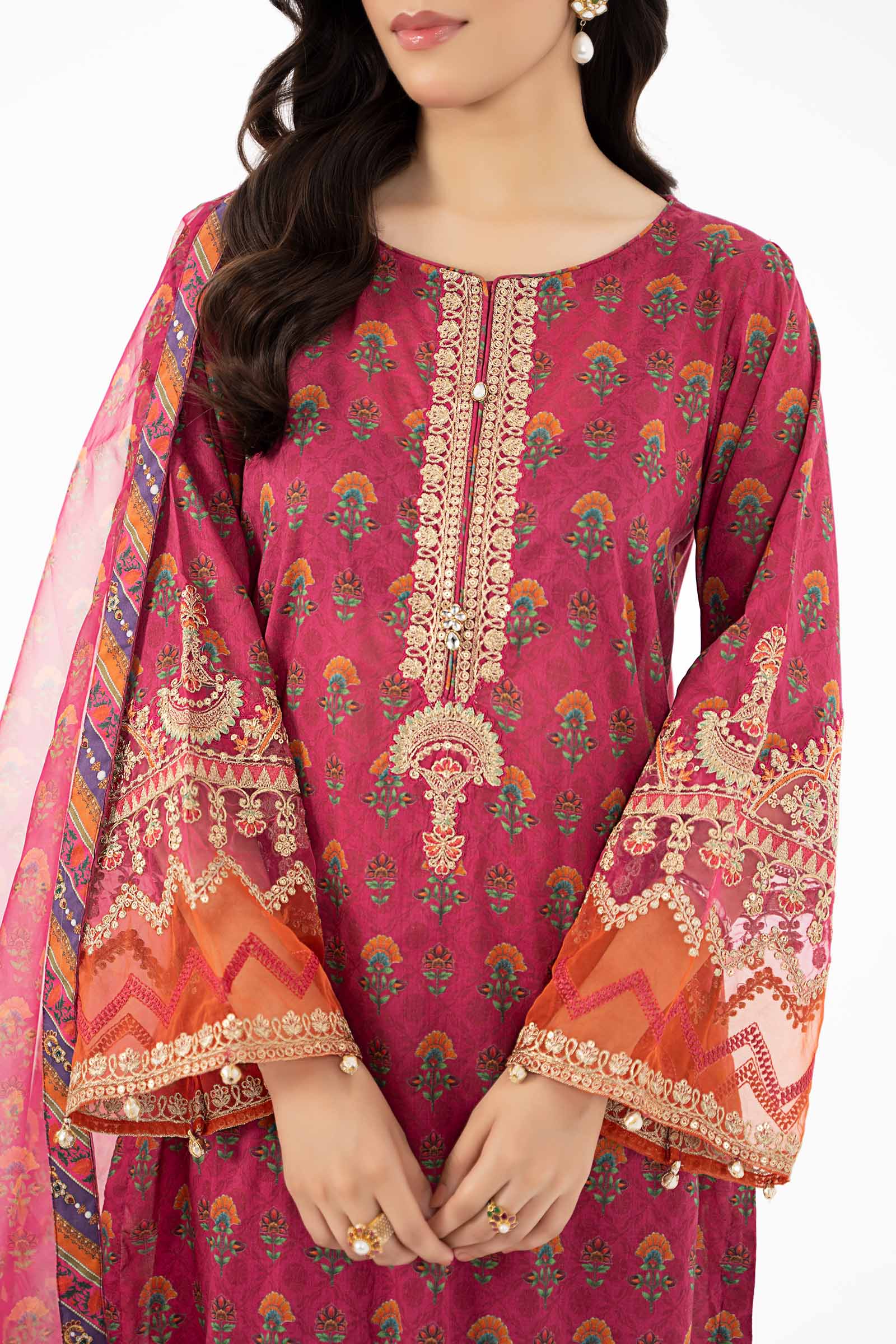 3 Piece Printed Lawn Suit - Image 4