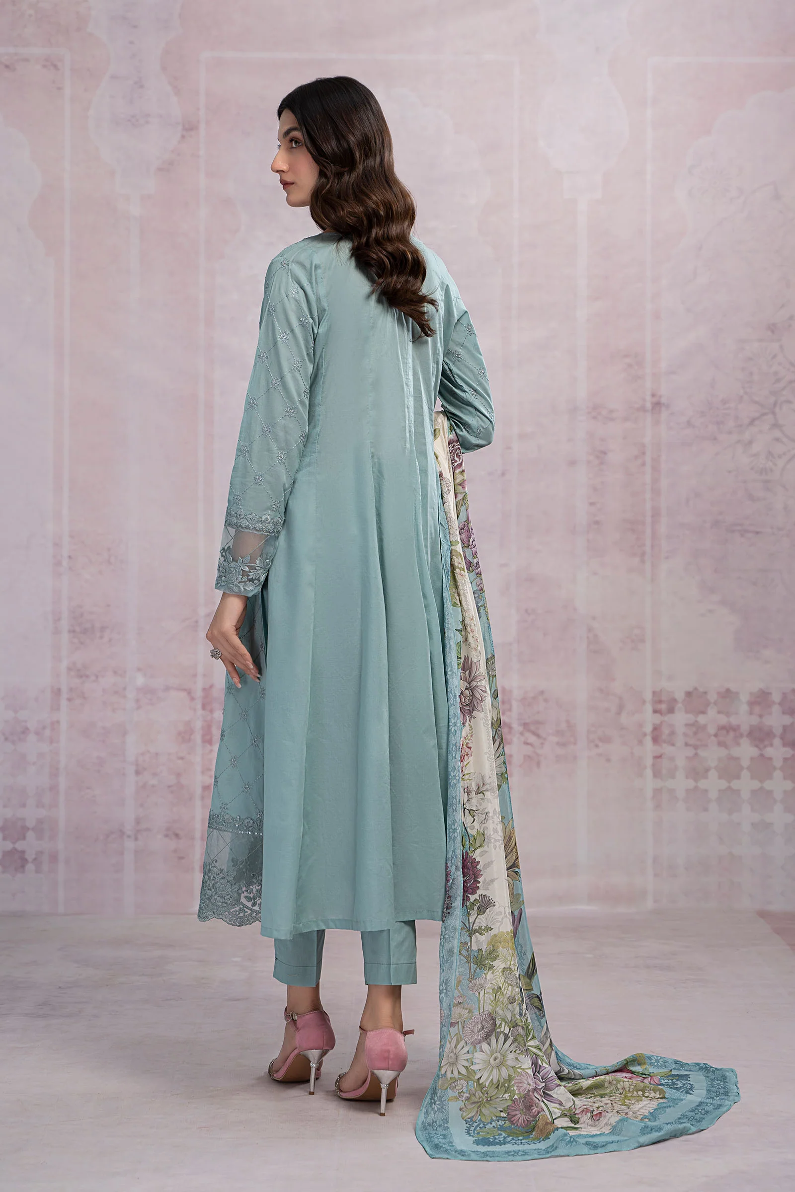 3 Piece Embroidered Suit - Image 5