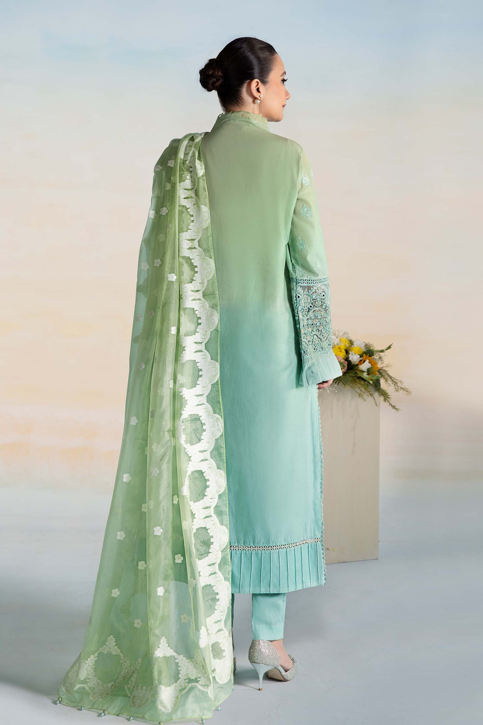 3 Piece Dyed Lawn Suit - Image 6