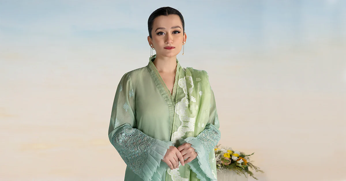 3 Piece Dyed Lawn Suit - Image 7