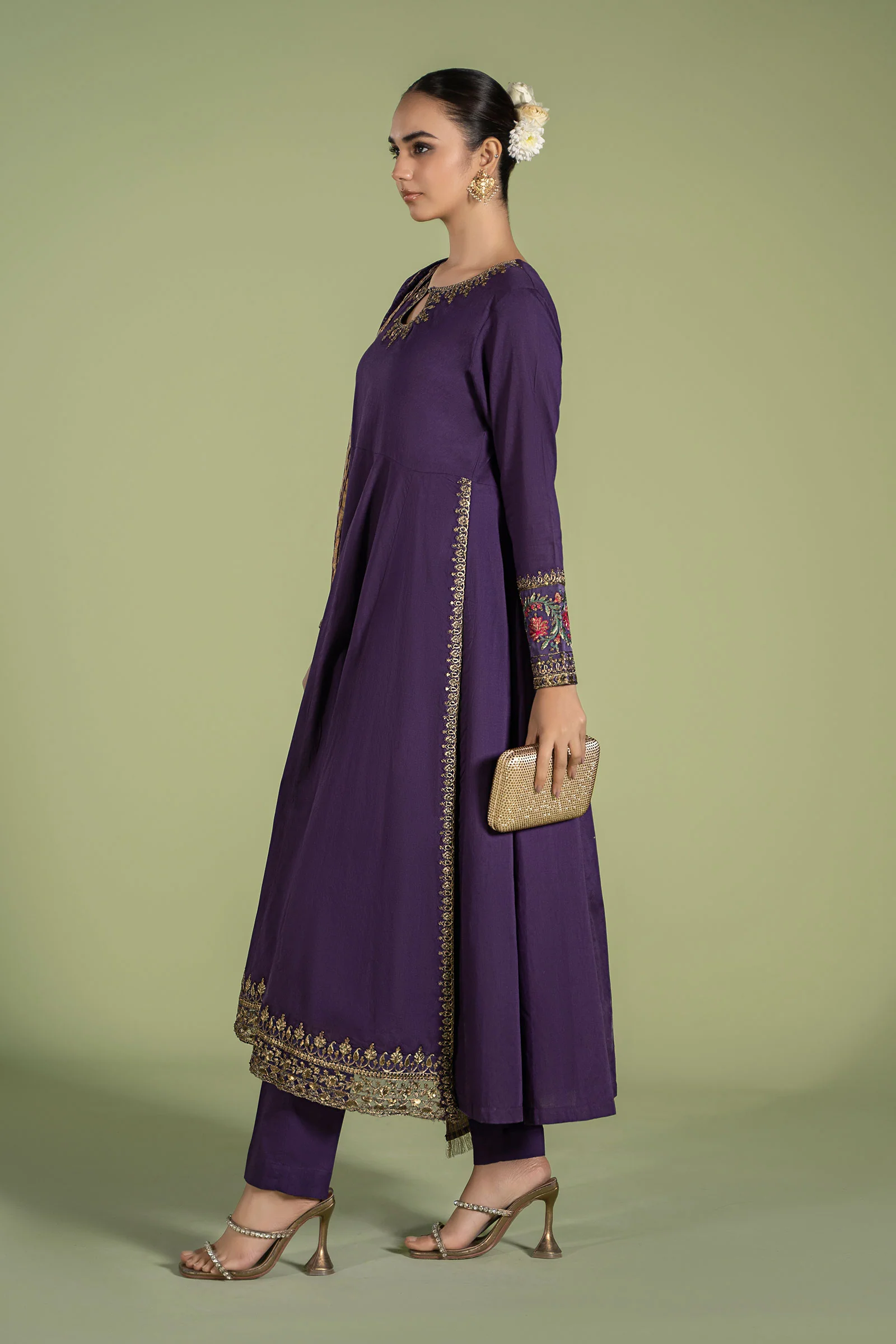 3 Piece Dyed Lawn Suit - Image 6