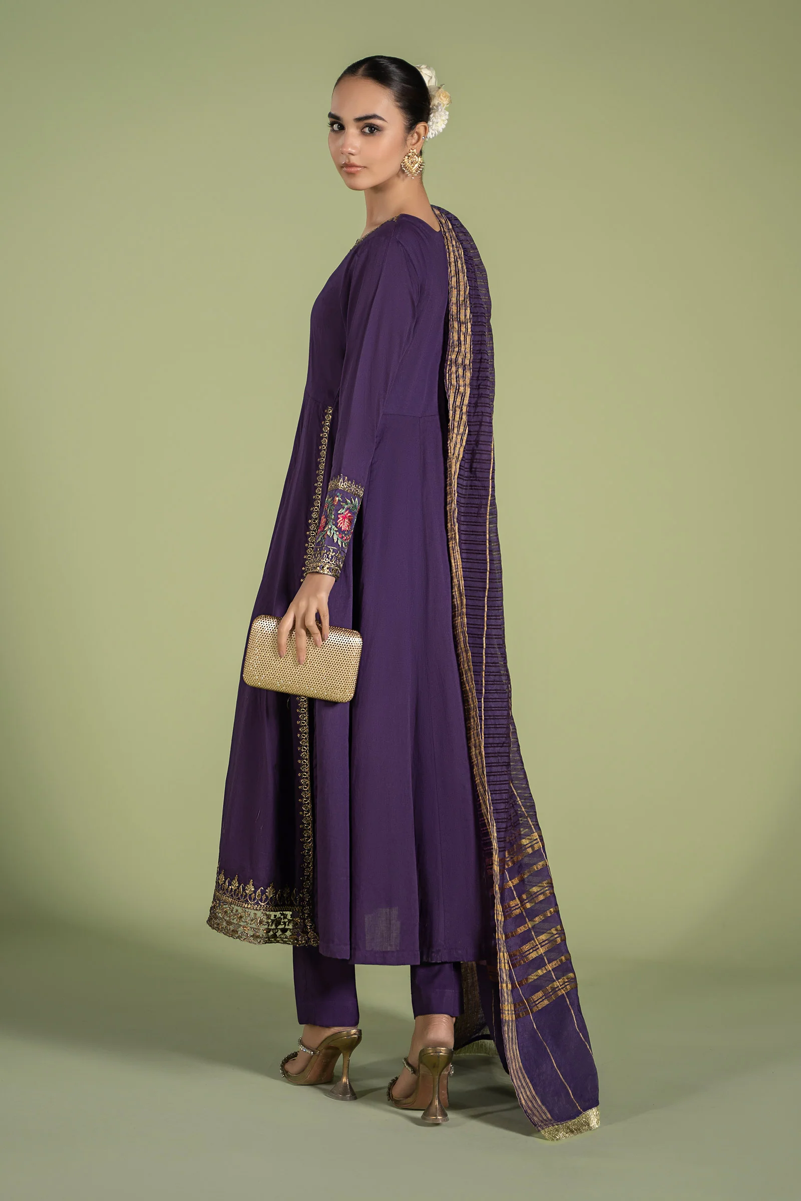3 Piece Dyed Lawn Suit - Image 7