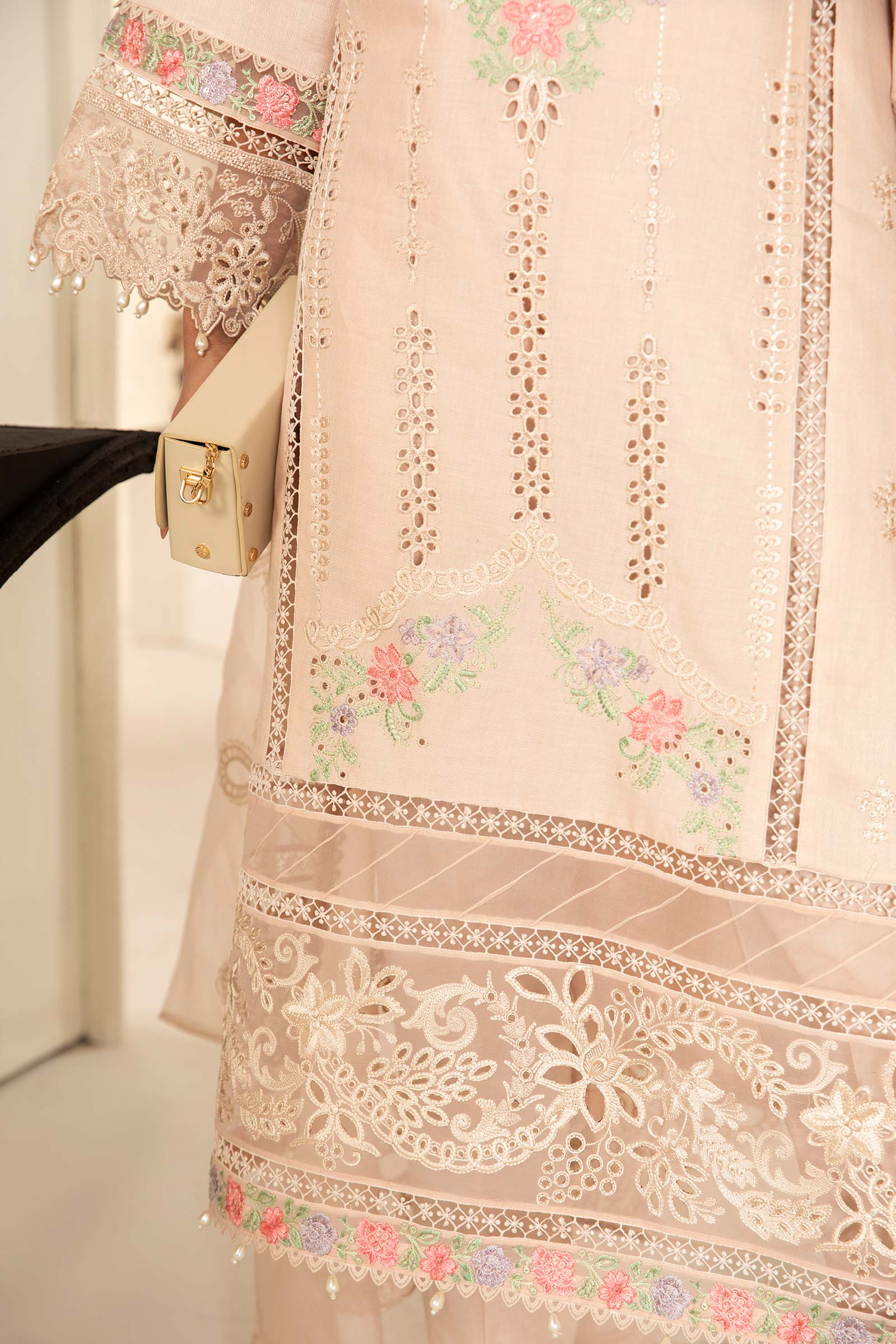 3 Piece Embroidered Dobby Suit - Image 4