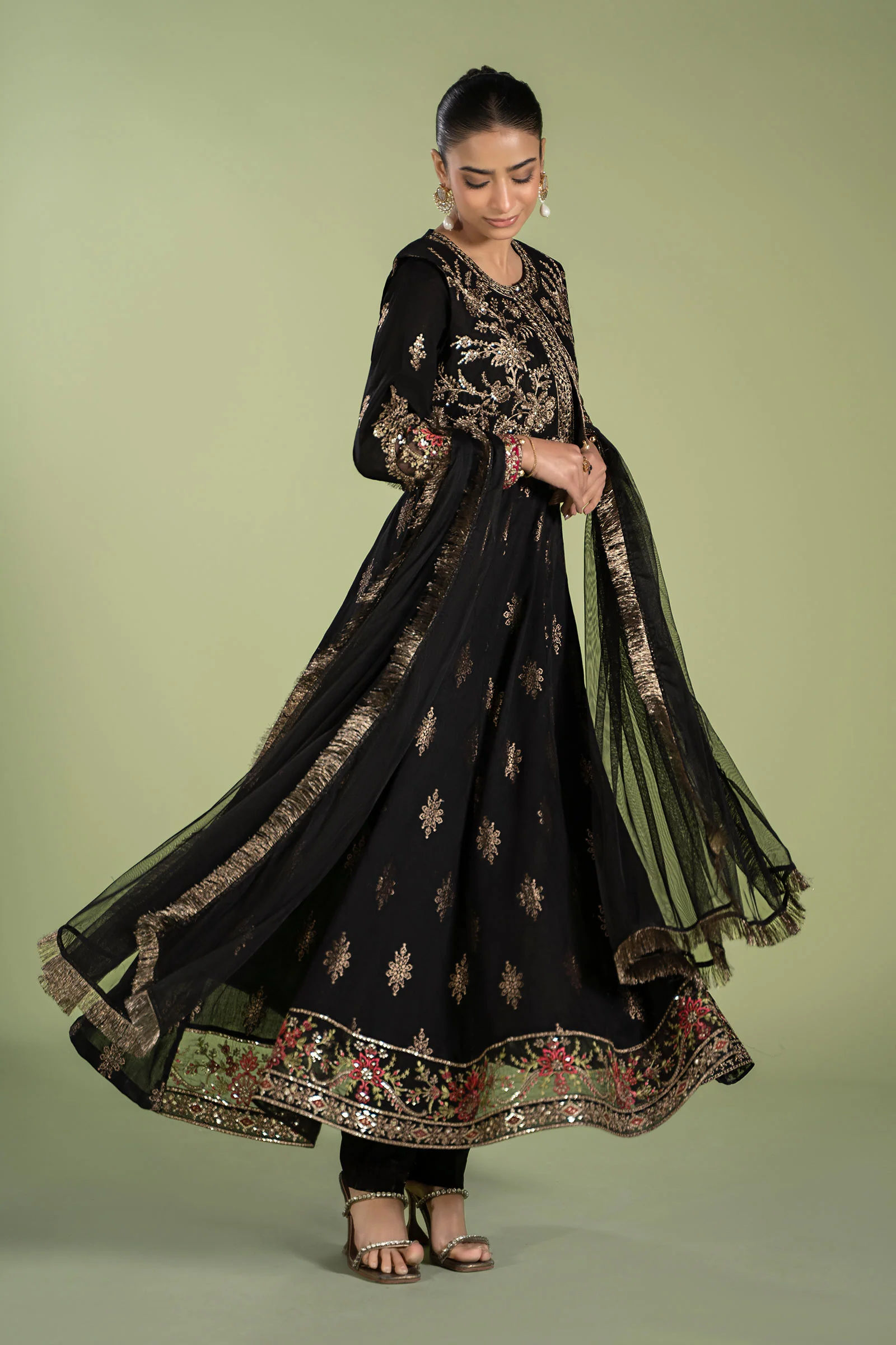 3 Piece Printed Jacquard Suit - Image 6