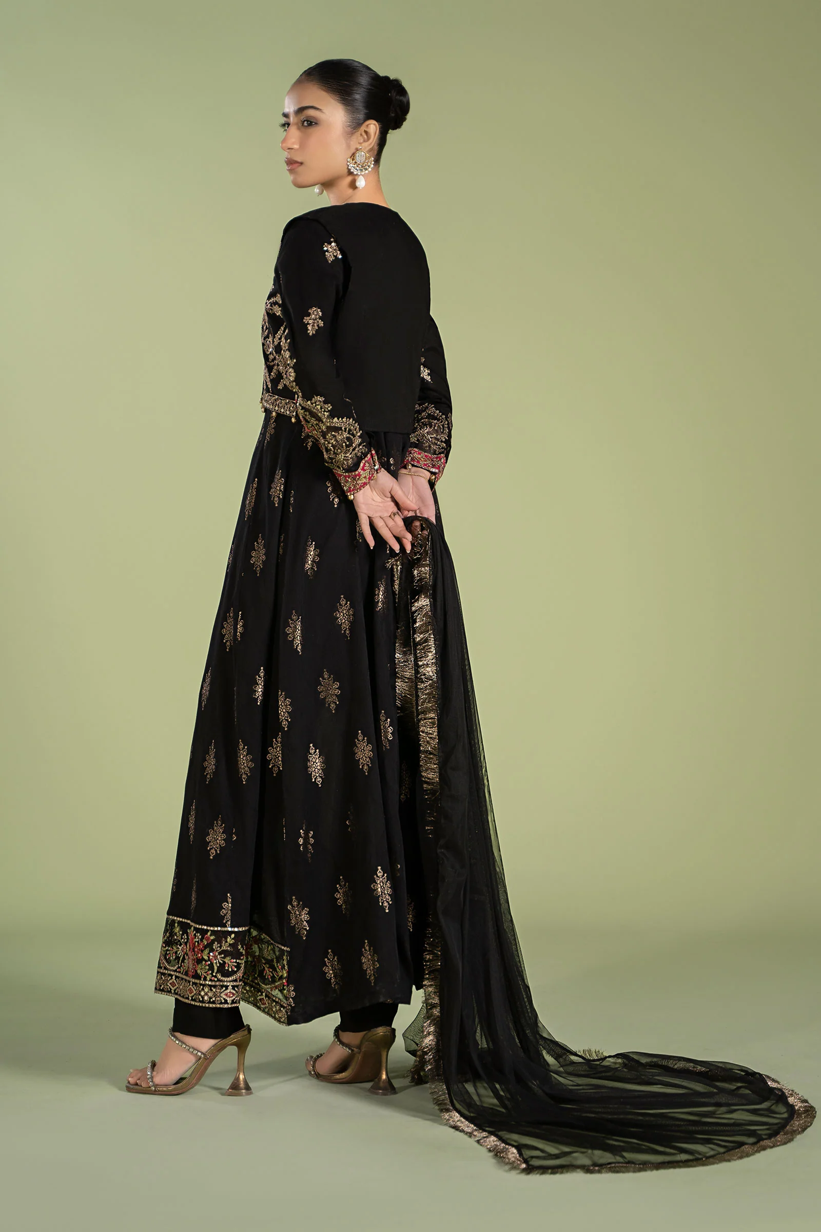 3 Piece Printed Jacquard Suit - Image 7