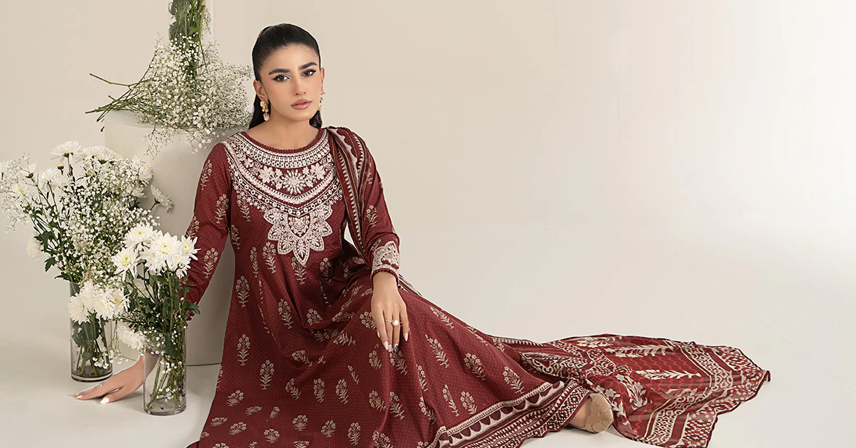 3 Piece Printed Lawn Suit - Image 6