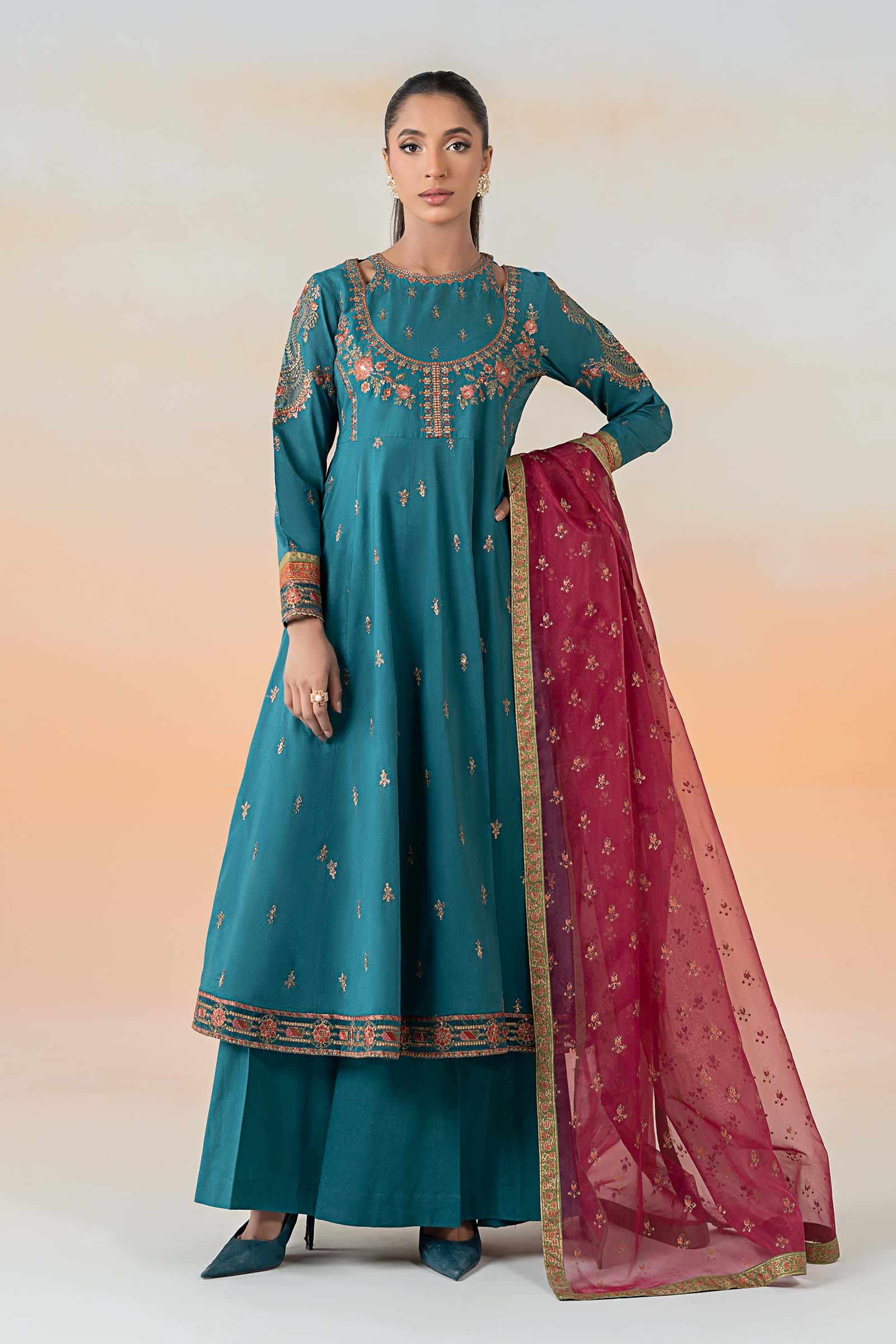 3 Piece Embroidered Lawn Suit