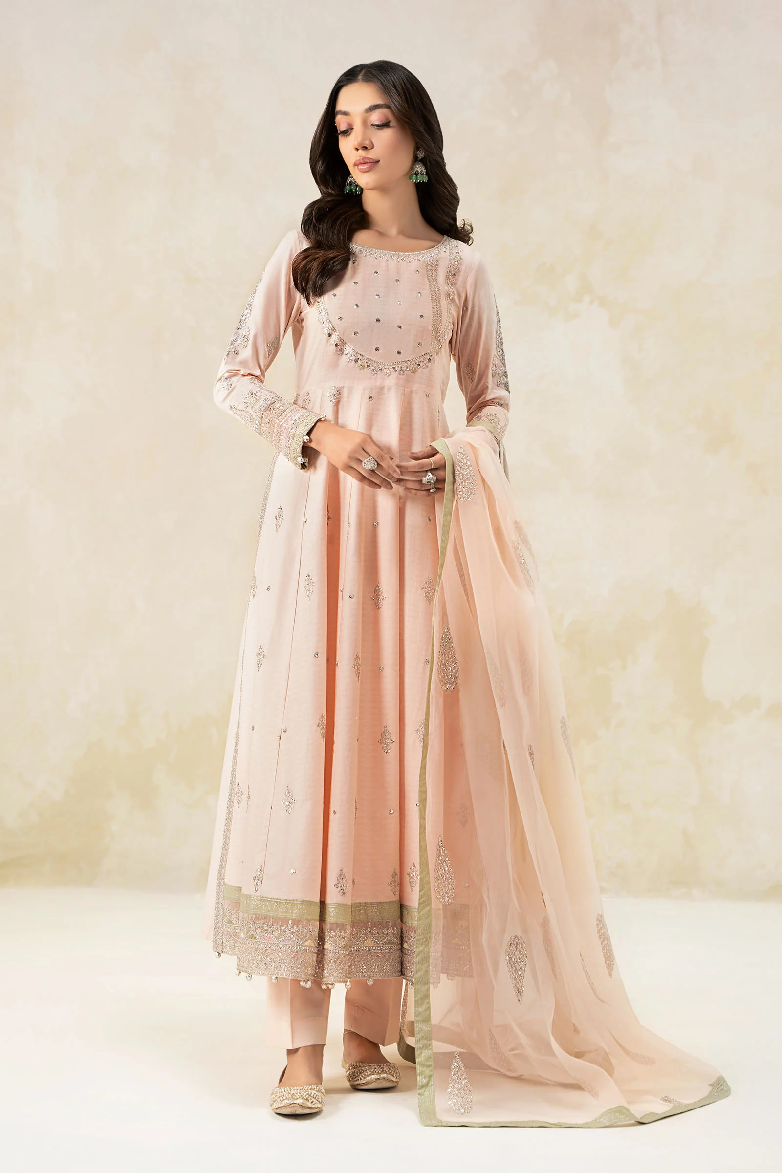 3 Piece Embroidered Doby Lawn Suit