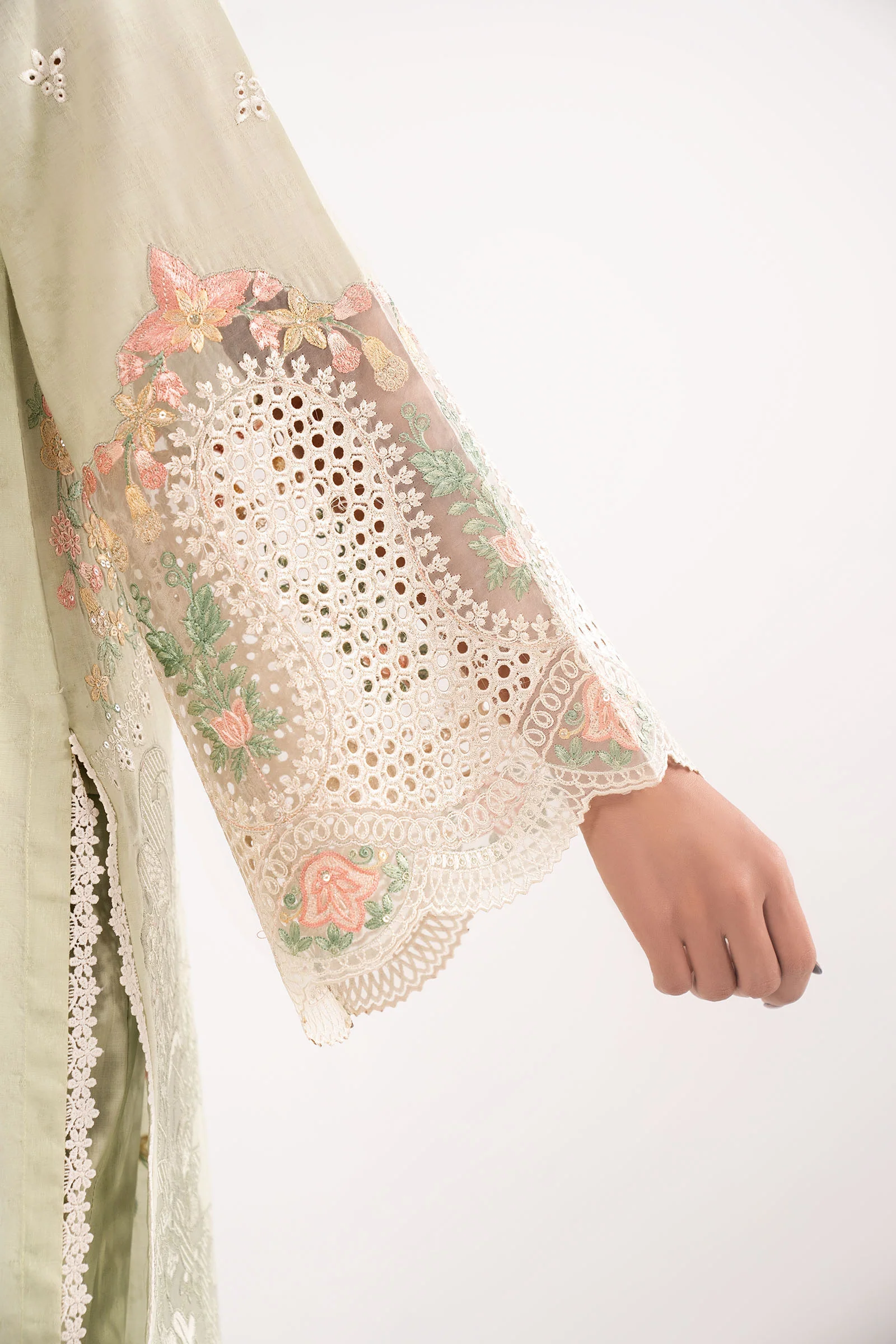 3 Piece Embroidered Dobby Lawn Suit - Image 6