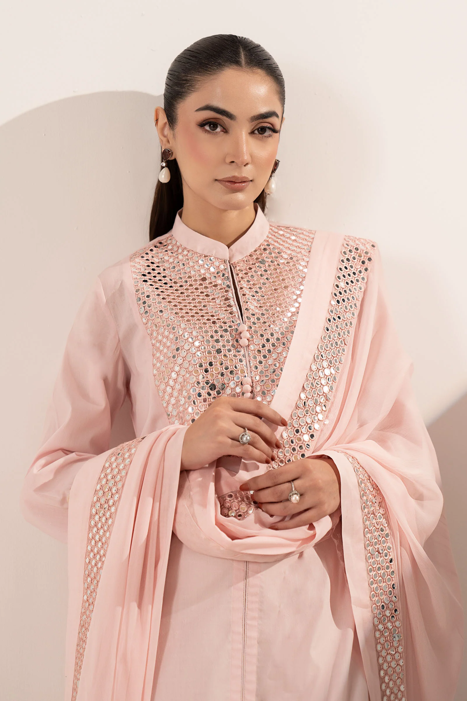 3 Piece Embroidered Dobby Lawn Suit - Image 3