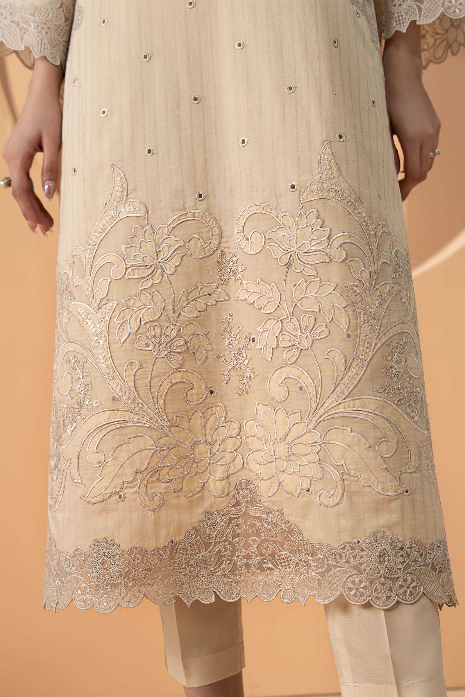 3 Piece Embroidered Dobby Lawn Suit - Image 5